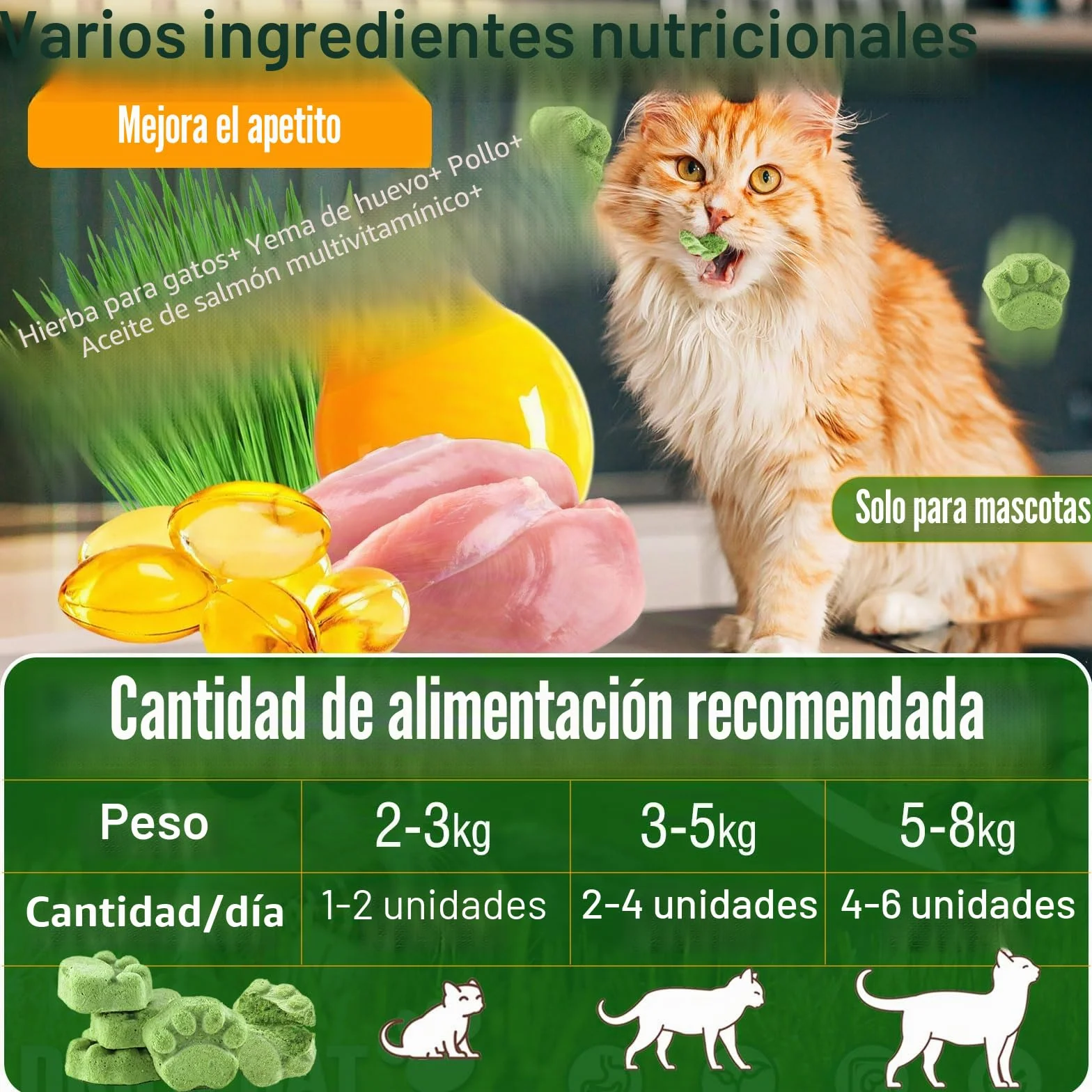 Golosina de Hierba Gatera para Gatos, 50g Snack Liofilizado con Hierba Gatera para Limpiar los Dientes