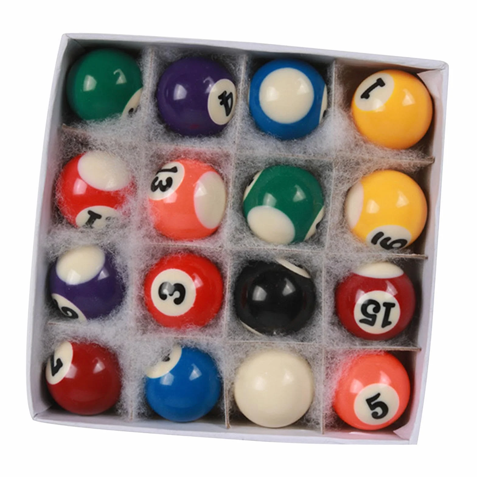 Mini Juego de Bolas de Billar 15 Bolas Numeradas 1 Bola Blanca Compacto Ligero