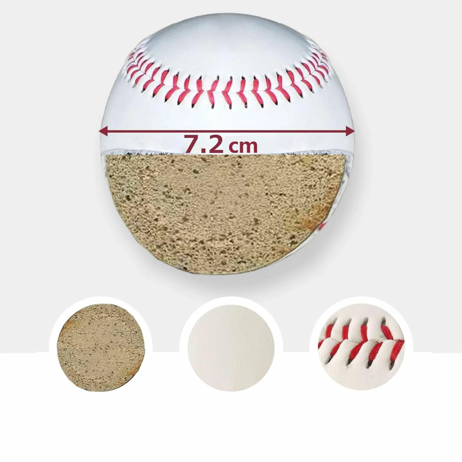 Pelotas de béisbol luminosas de 9 pulgadas que brillan en la oscuridad para práctica nocturna