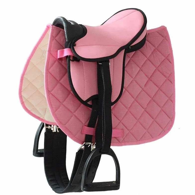 German Riding Set de silla de montar Little Star rosa