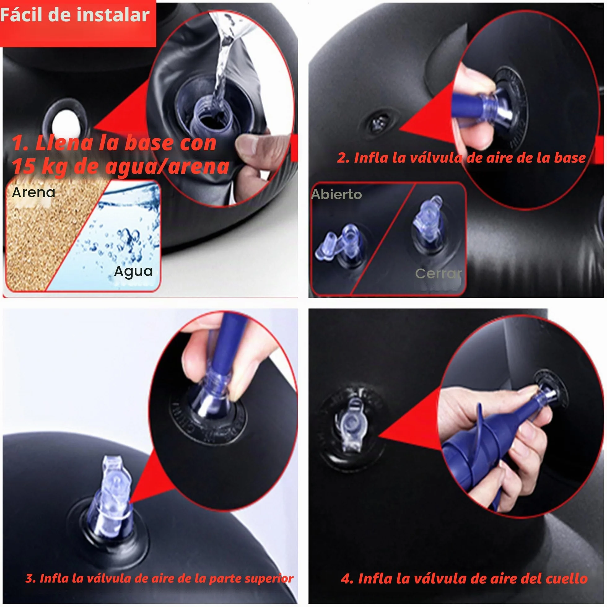 Saco de Boxeo Inflable 165cm para Niños con Guantes MMA Karate Taekwondo 2025