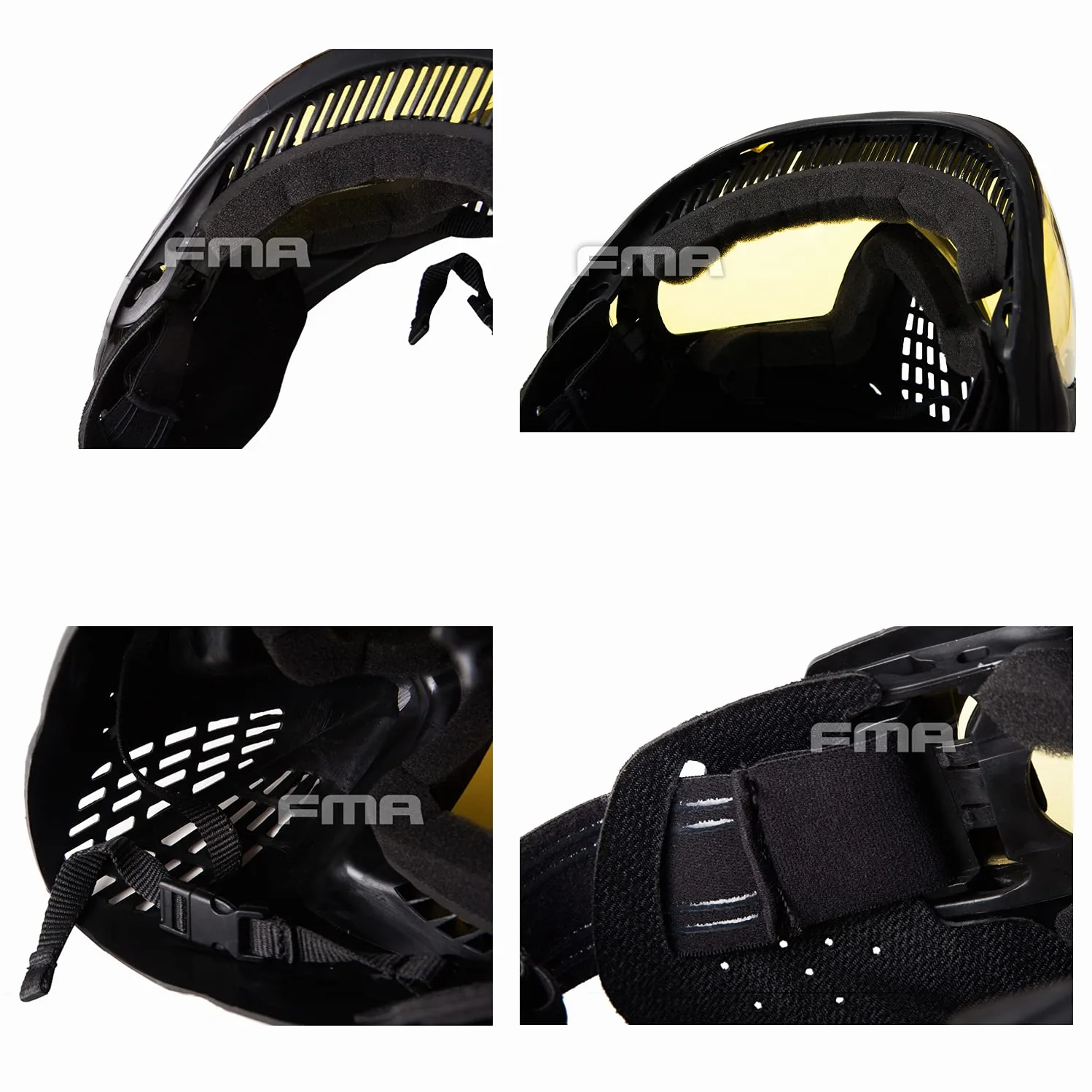 Máscara de cara completa antivaho F1 para Paintball Airsoft