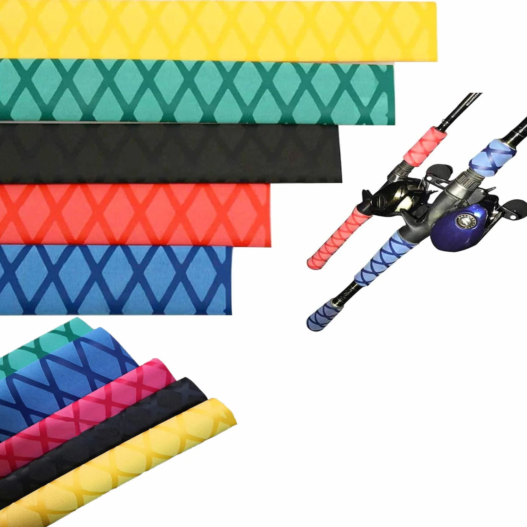Tubo de Envoltura termorretráctil X-Tube Antideslizante Impermeable para Caña de Pescar y Mango