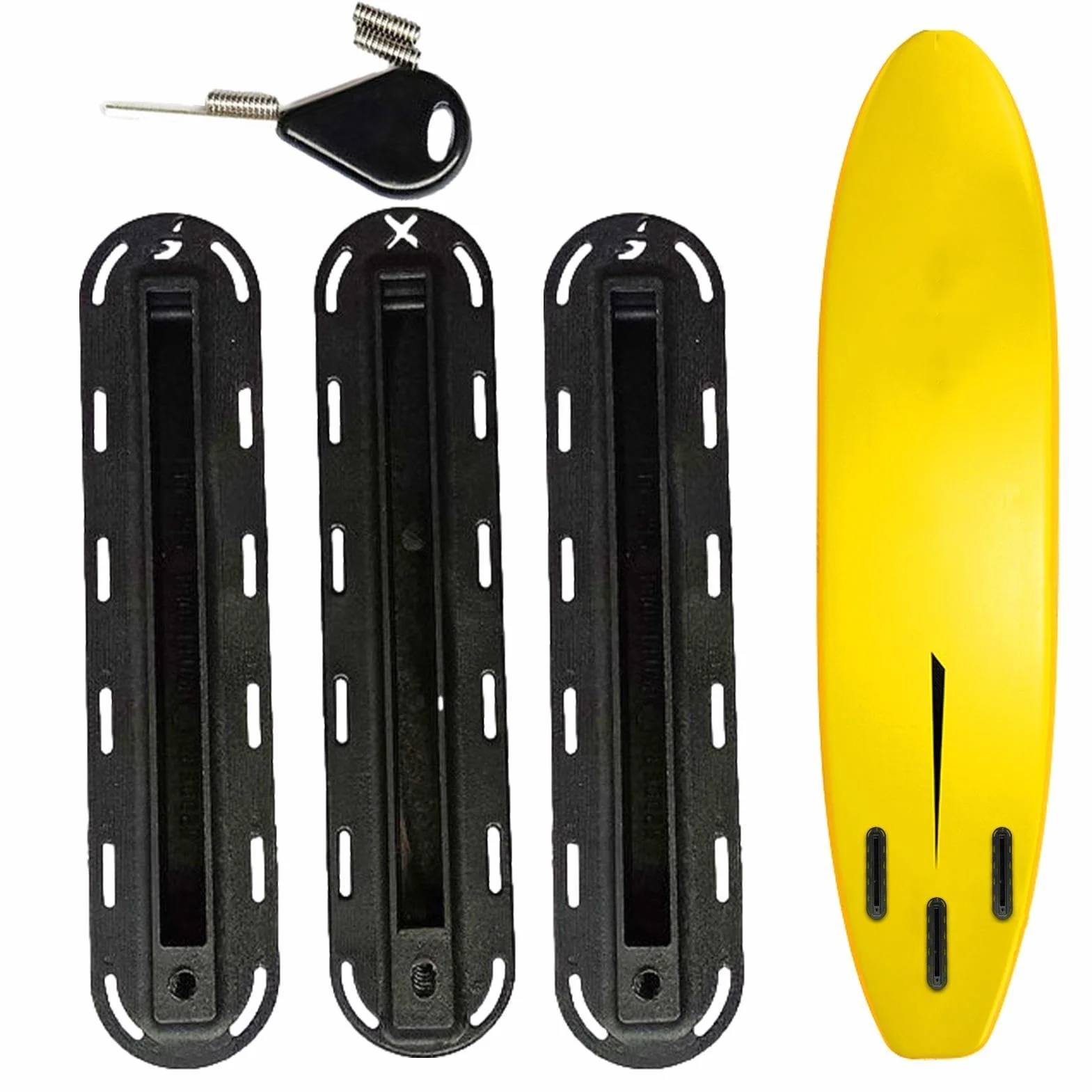 Lightwegh Longboard Finbox Juego de aletas para tabla de surf
