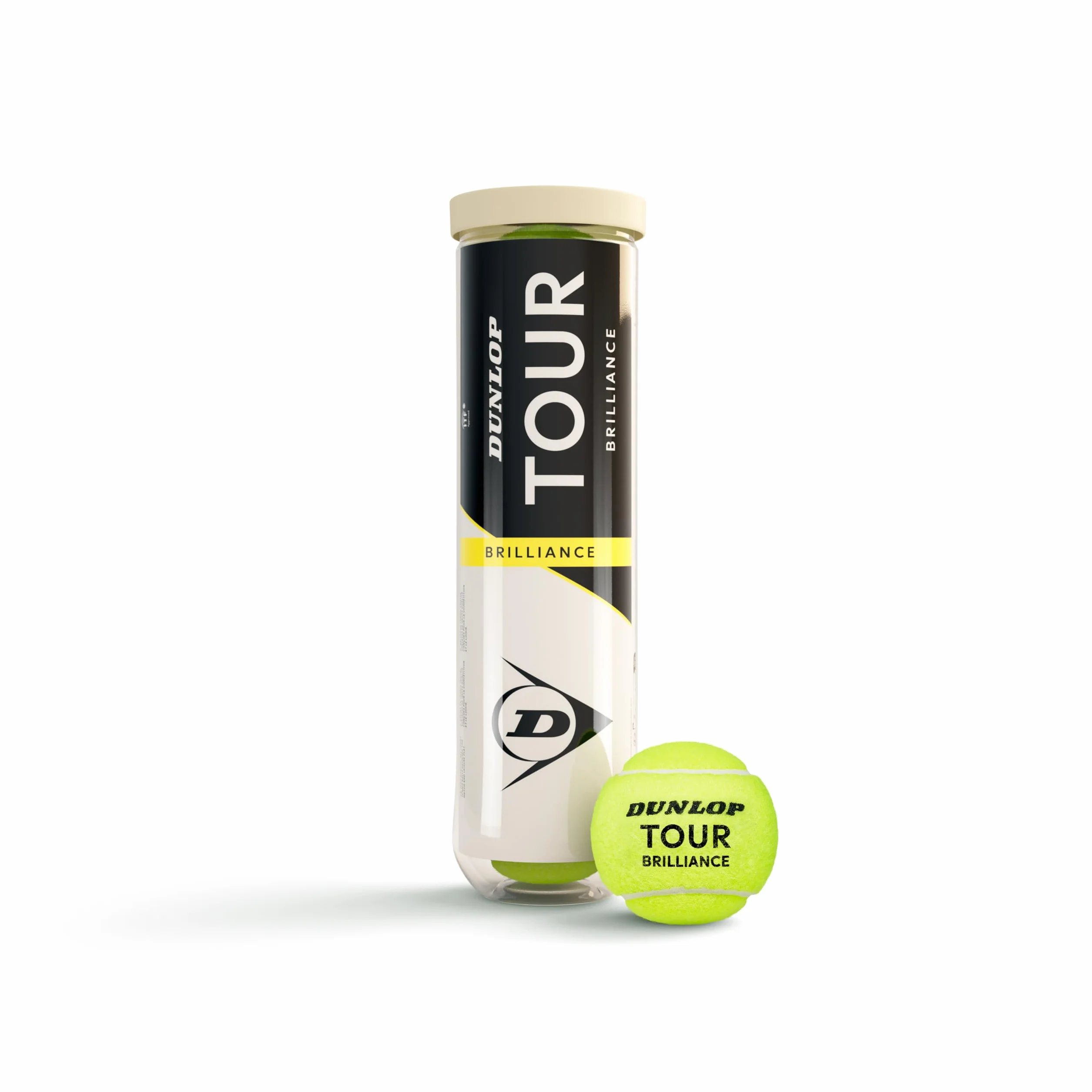 Dunlop Pelota de Tenis Tour Brilliance 4 Pelotas
