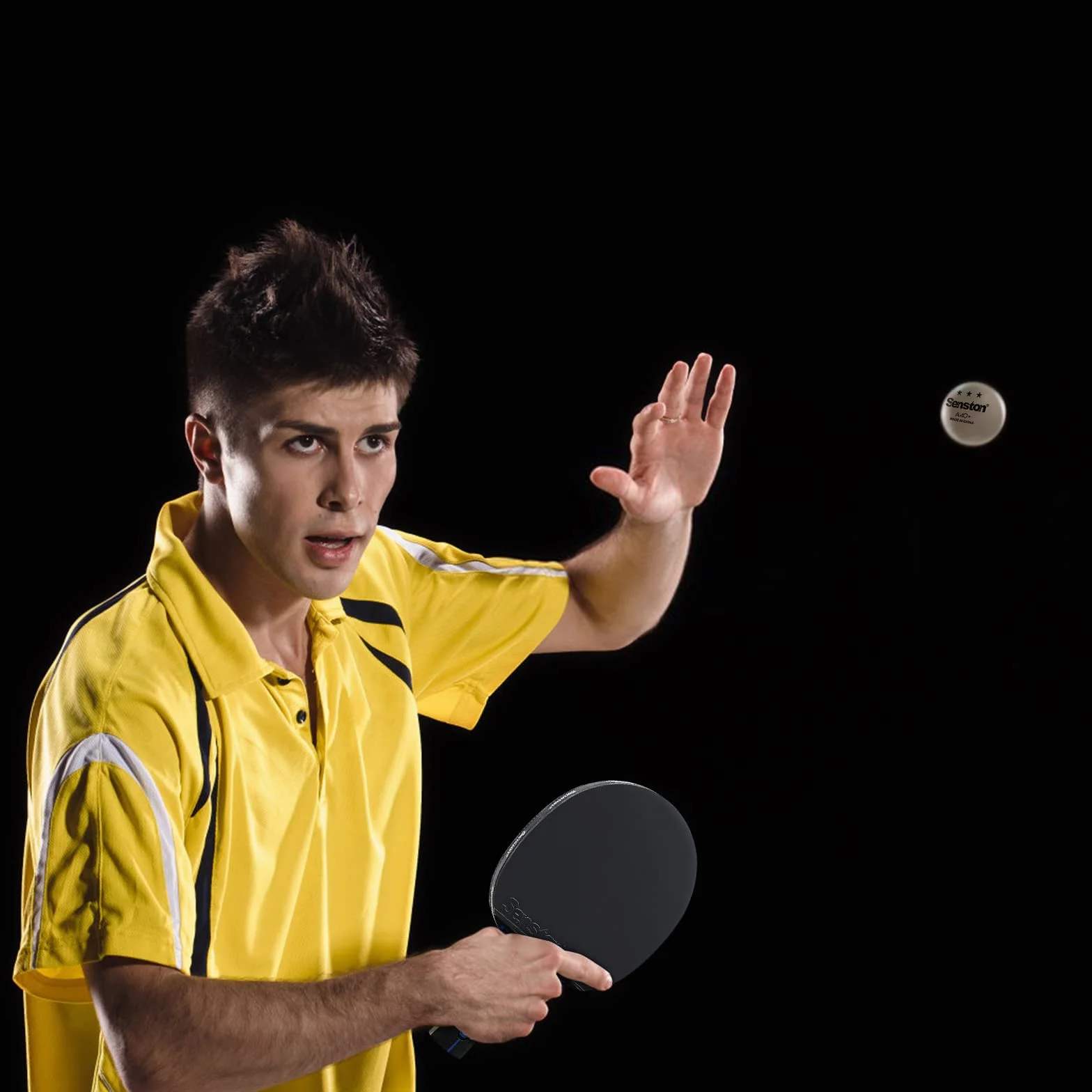Senston Raqueta de Tenis de Mesa Set de 2 Jugadores, Paleta de Ping Pong con Estuche