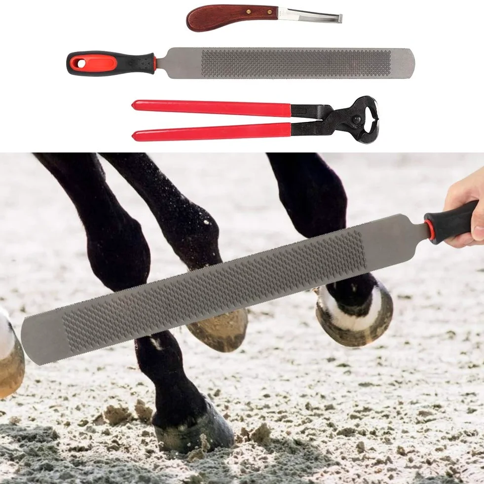 Cosiki Compras Locas Summer Surprise Herramientas de herrador de Caballos, Tijeras de Metal Profesionales Recorte de Caballos Equine Farriers Hoop Nipper Cutter Handle Knife Tools para Caballos/Va
