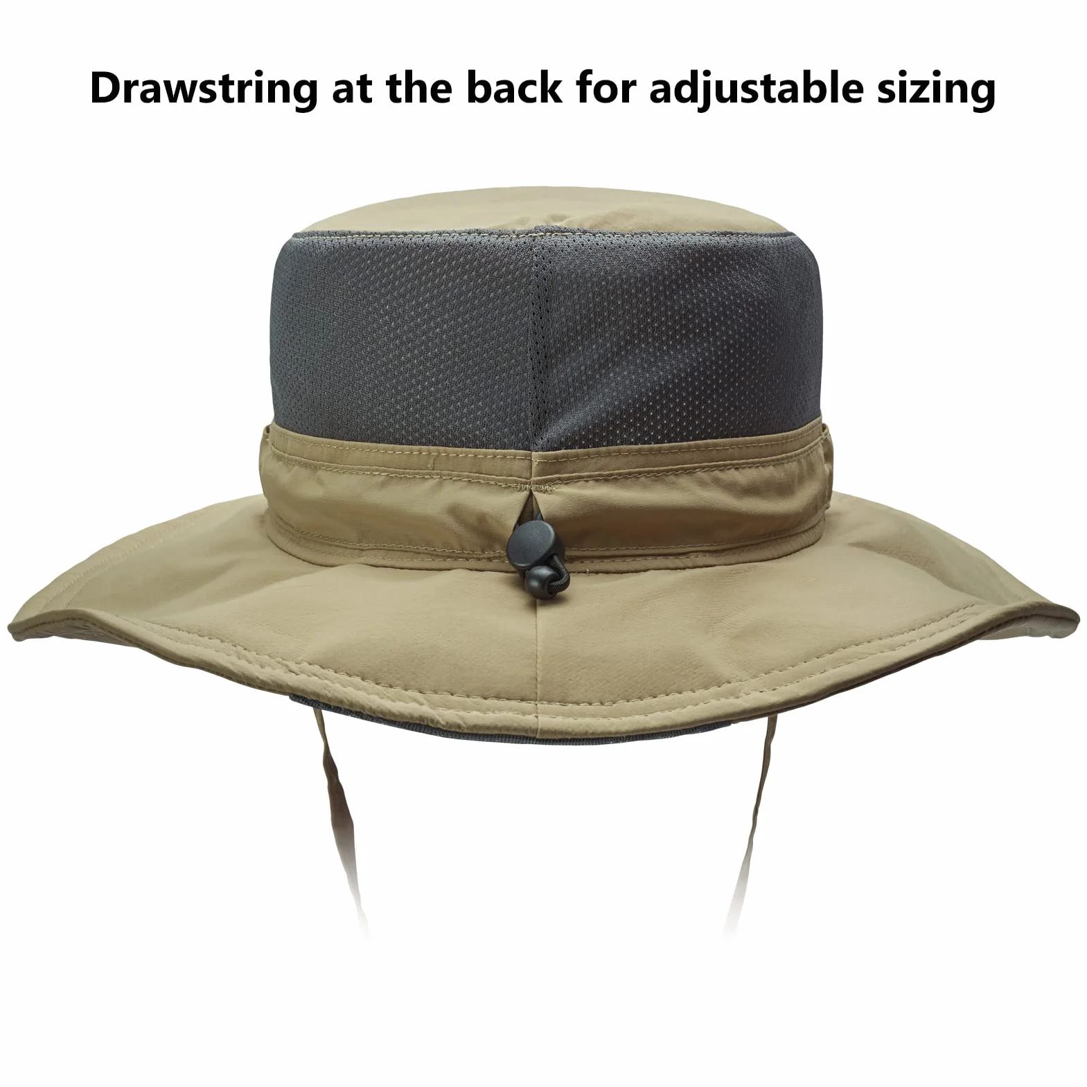 Bassdash UPF 50+ Sombrero de Pesca Solar Resistente al Agua con Solapa de Cuello Desmontable