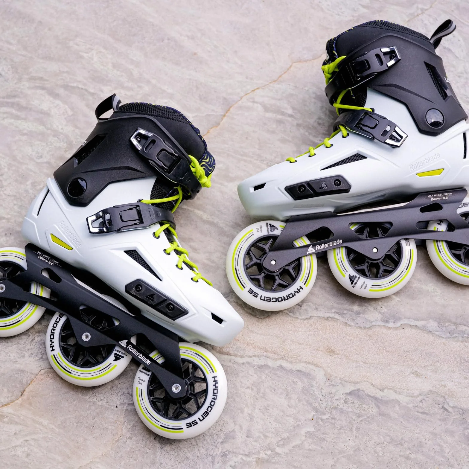Wrotki rolki ROLLERBLADE Lightning 110 2024 Blanco Negro