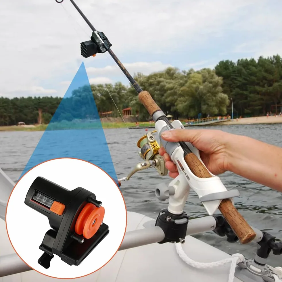 999M Profundidad Electrónico Pesca Carrete Pantalla Digital Longitud Buscador Medidor