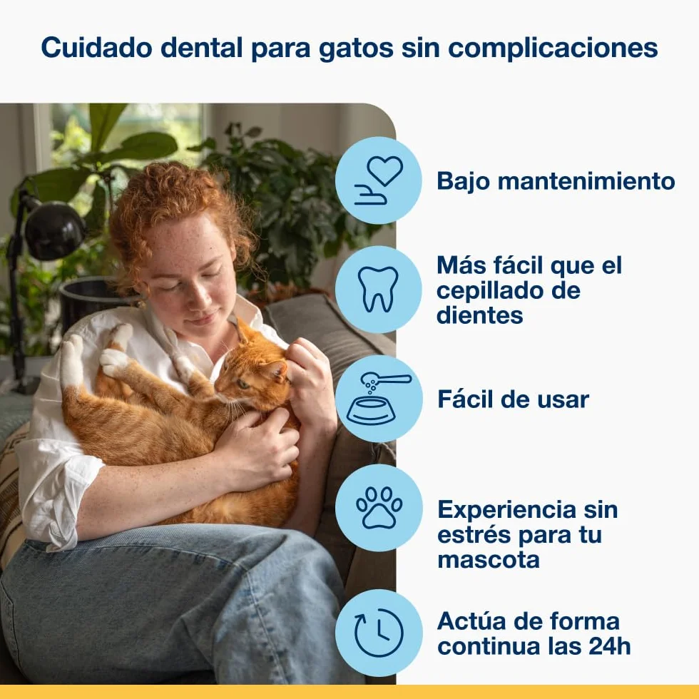ProDen PlaqueOff Polvo para Gatos 40g – Limpiador Dental 100% Natural, Formula Gatos Exigentes, Ayuda a Eliminar Placa, Sarro y Mal Aliento, hasta 4 Meses de duración