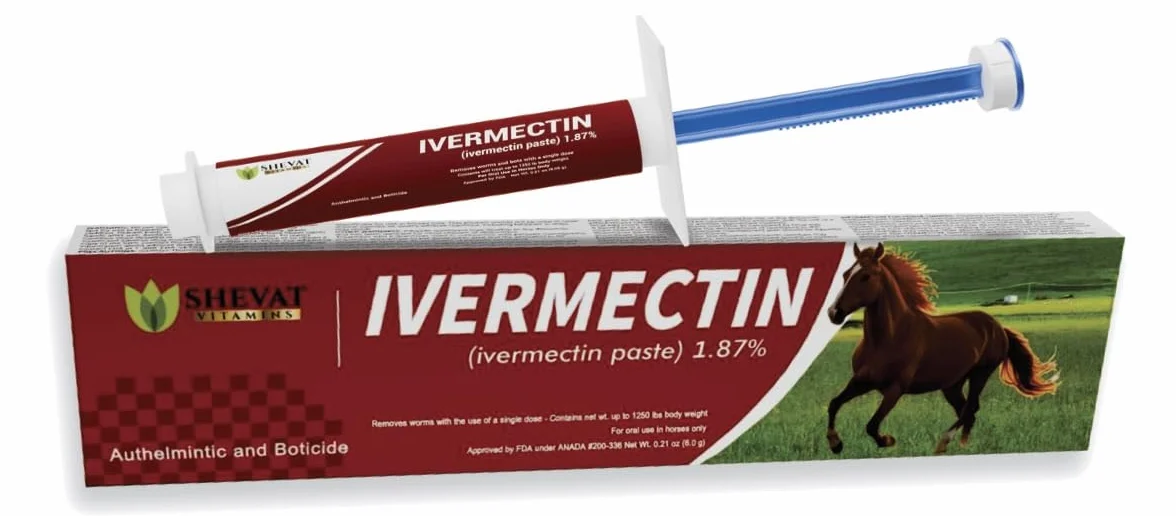 Ivermectin Horse Paste 1.87% Apple Flavor 6.08 g Tube for Horses up to 1200 lbs