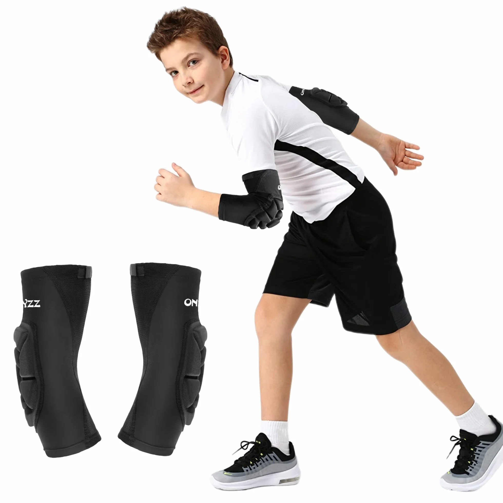 Codera Niños Baloncesto Ligero Flexible Cómodo Manga Brazo Portero Futbol Sala Protecciones Deportivas 1 Par Voleibol MTB Balonmano Proteccion Codo