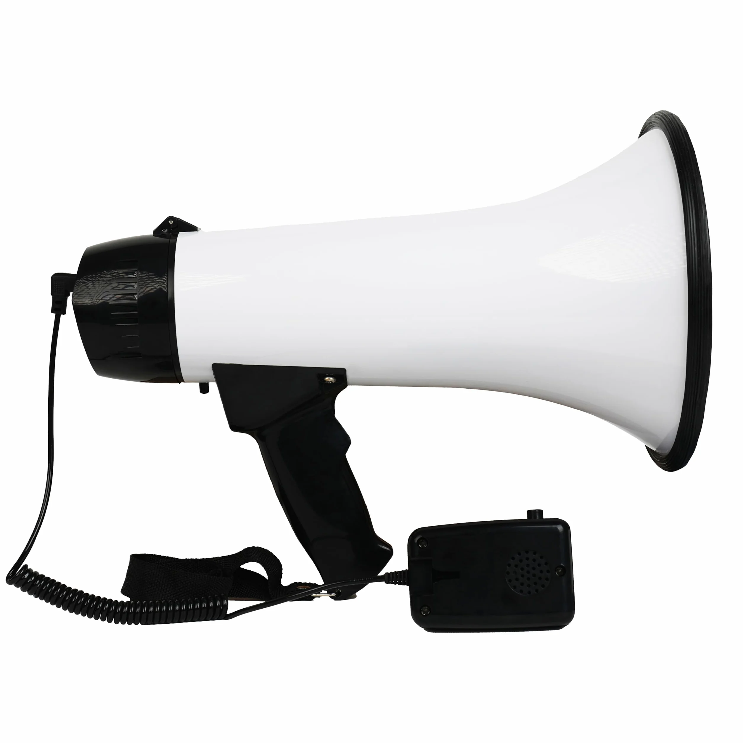 Megáfono 111dB con Sirena y Control de Volumen, Alcance 300 Metros