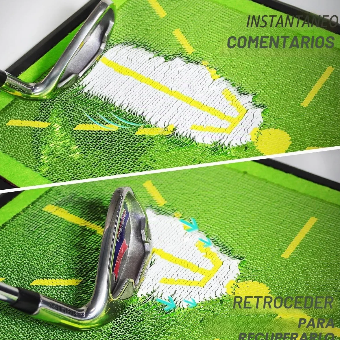 Alfombrilla de Swing de Golf 12x17 Pulgadas Tablero Divot para Entrenamiento de Golf Interior