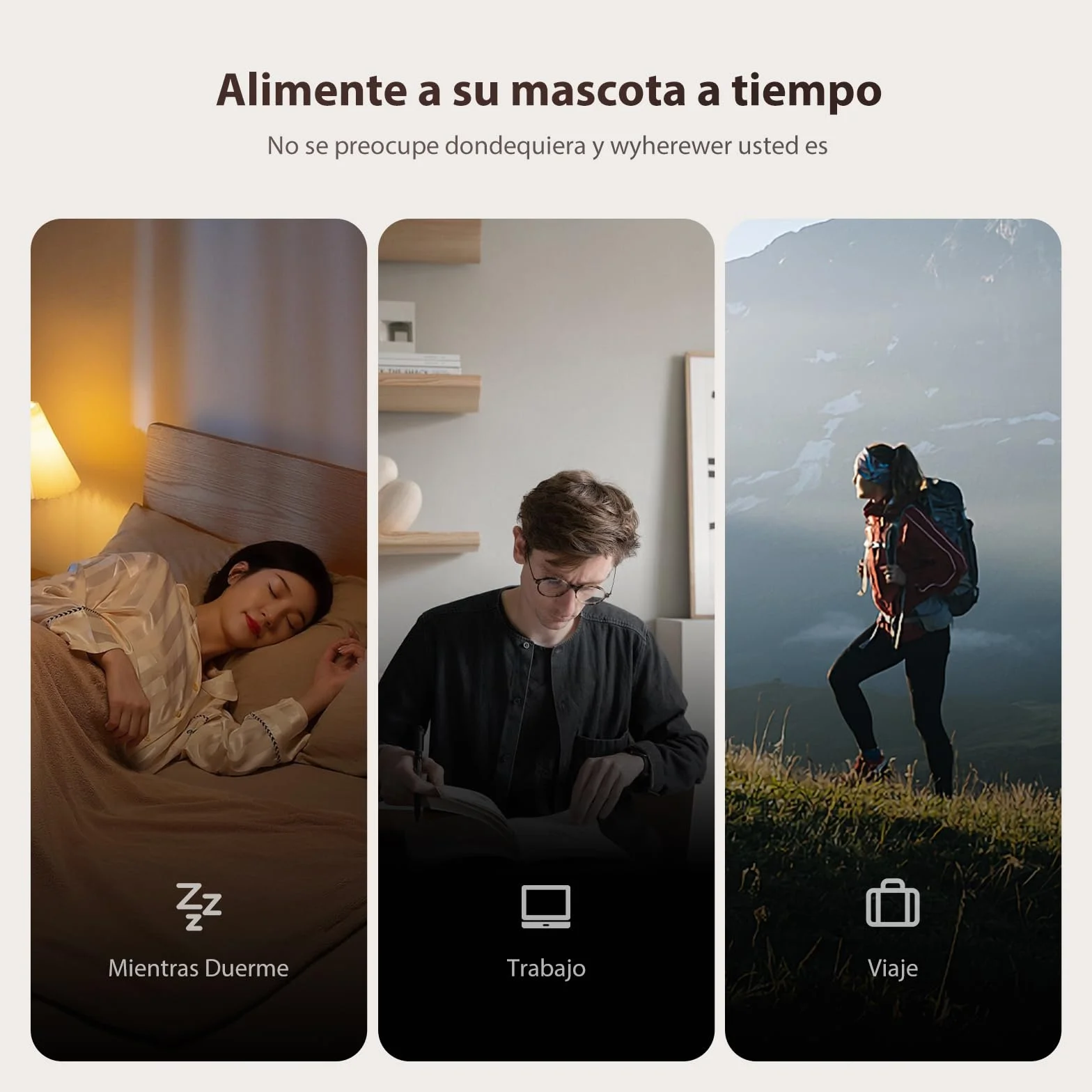 IMIPAW Comedero Gato Automático, 3L Dispensador Comida Gatos y Perros, Control de App, 1-10 Comidas al Día, Liofilizados Compatibles - El Asistente Ideal para los dueños de Mascotas