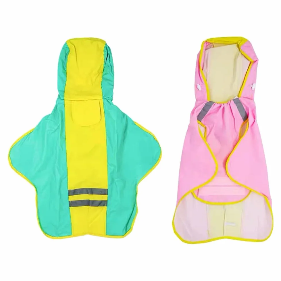 Impermeable para Perros, Impermeable Reflectante for Perros pequeños, medianos y Grandes. Chaqueta Impermeable. Ropa(Pink,L)