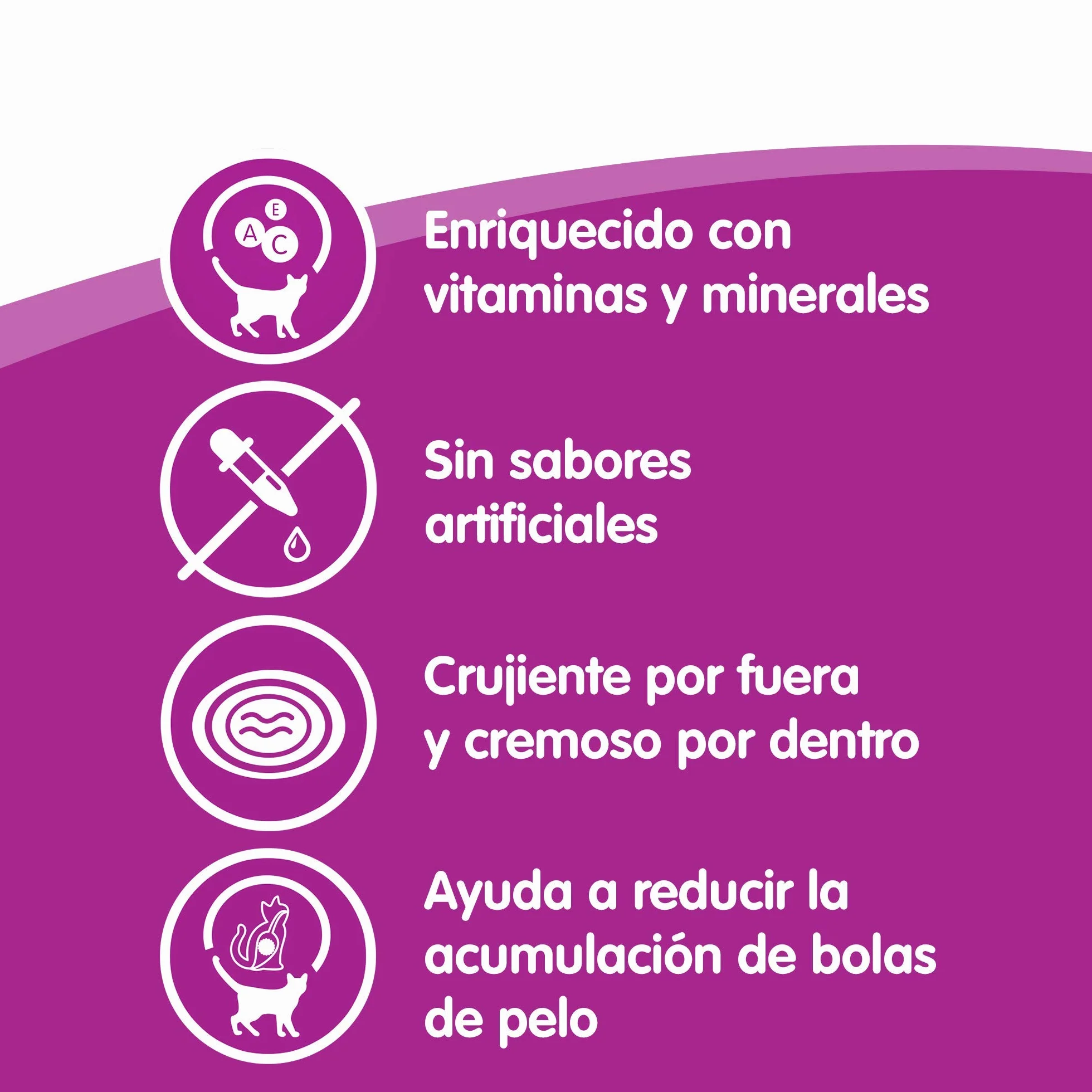 whiskas Snacks Anti-Hairball para Gatos, 50g (Pack de 6)