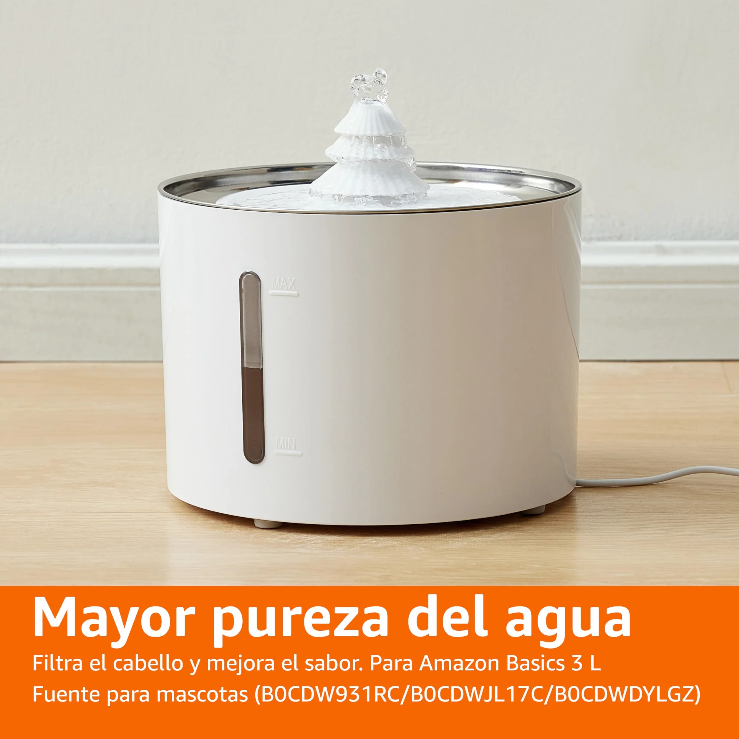 Amazon Basics Filtros para bebederos para gatos, paquete de 6