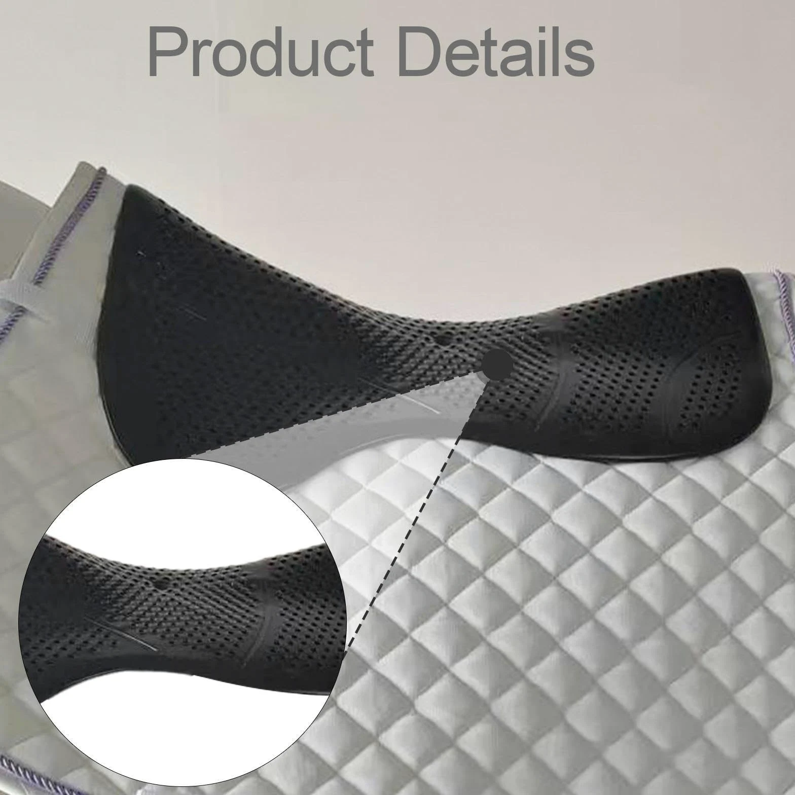 Perfeclan Cojín de Gel para Silla de Montar, Acolchado Suave, Versátil, para Saltos, Espectáculos, Entrenamiento, Equipo Ecuestre, Deportes
