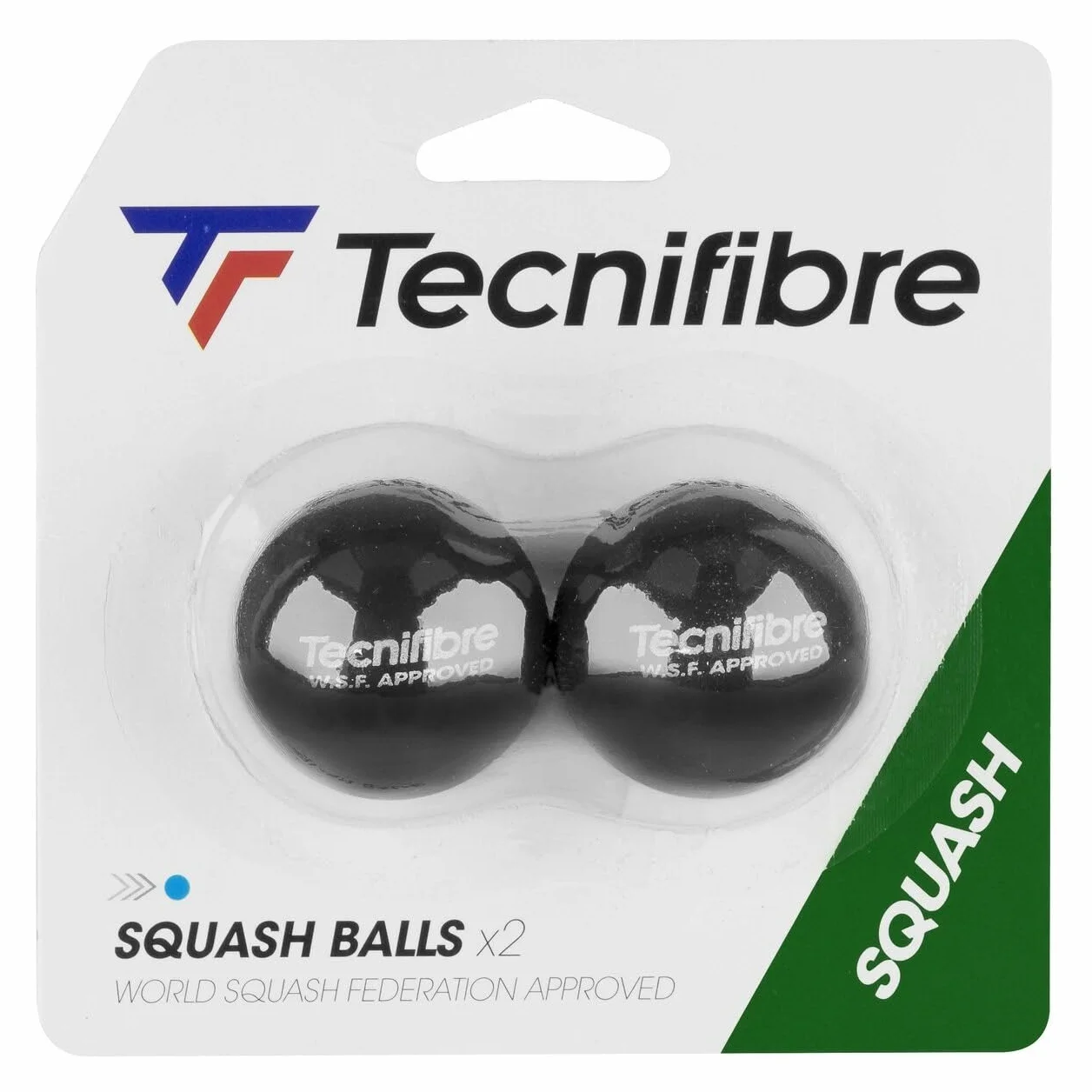 Tecnifibre Pelotas de Squash Paquete Azul Rojo Amarillo Doble Punto Amarillo