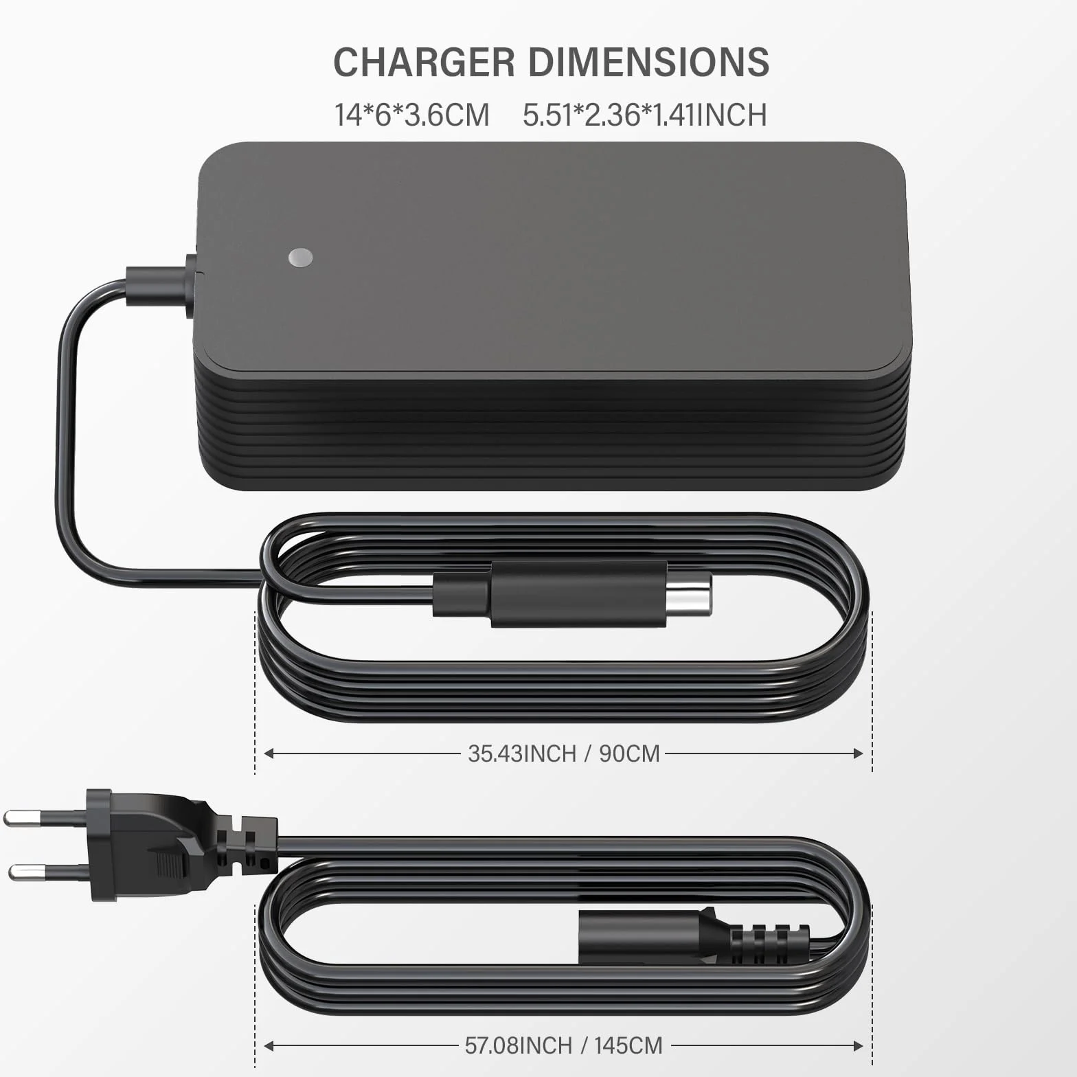 Cargador Patinete Electrico 42V 2A 84W Compatible con Xiaomi M365, M365 Pro, Pro 2, Mi 4, 4 Lite, 5 Elite, Ninebot