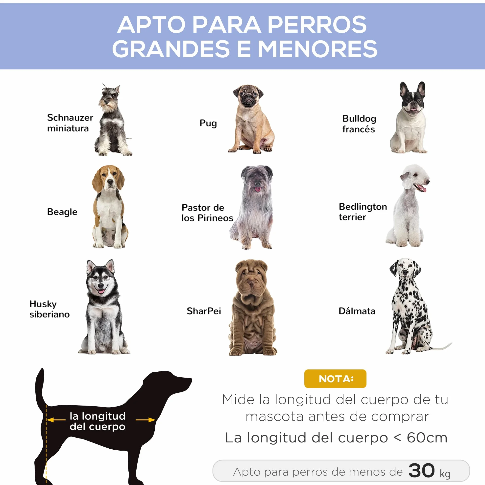 PawHut Cama para Mascotas Perros Gatos Desmontable Portatil Camping al Aire Libre Resistente al Agua