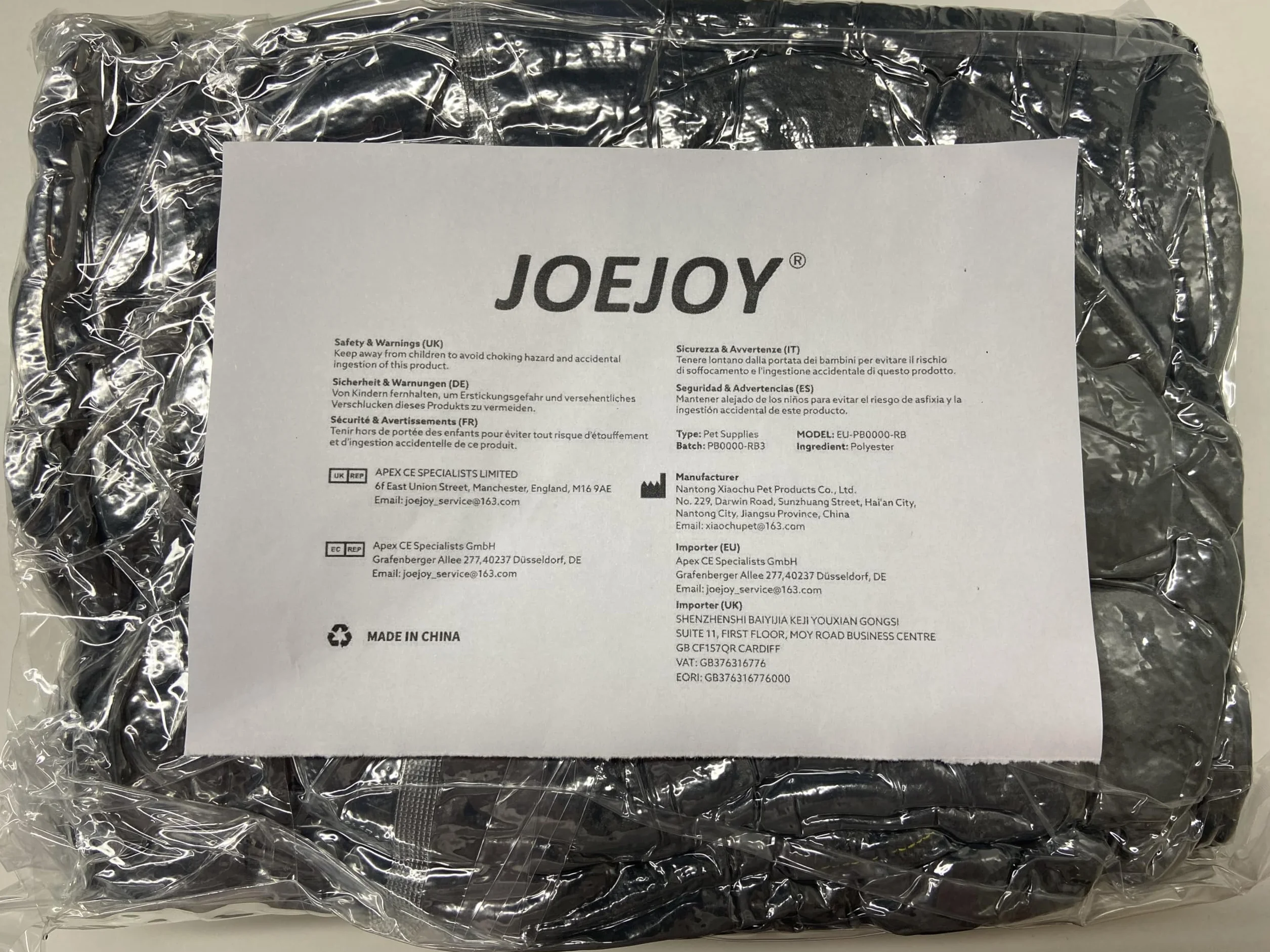 JOEJOY Cama para Perros Medianos, Cama Perro Lavable, Esponjosa, Antideslizante, Suave y Cómoda para Perros Pequeños Medianos y Gatos, 63x53x20cm