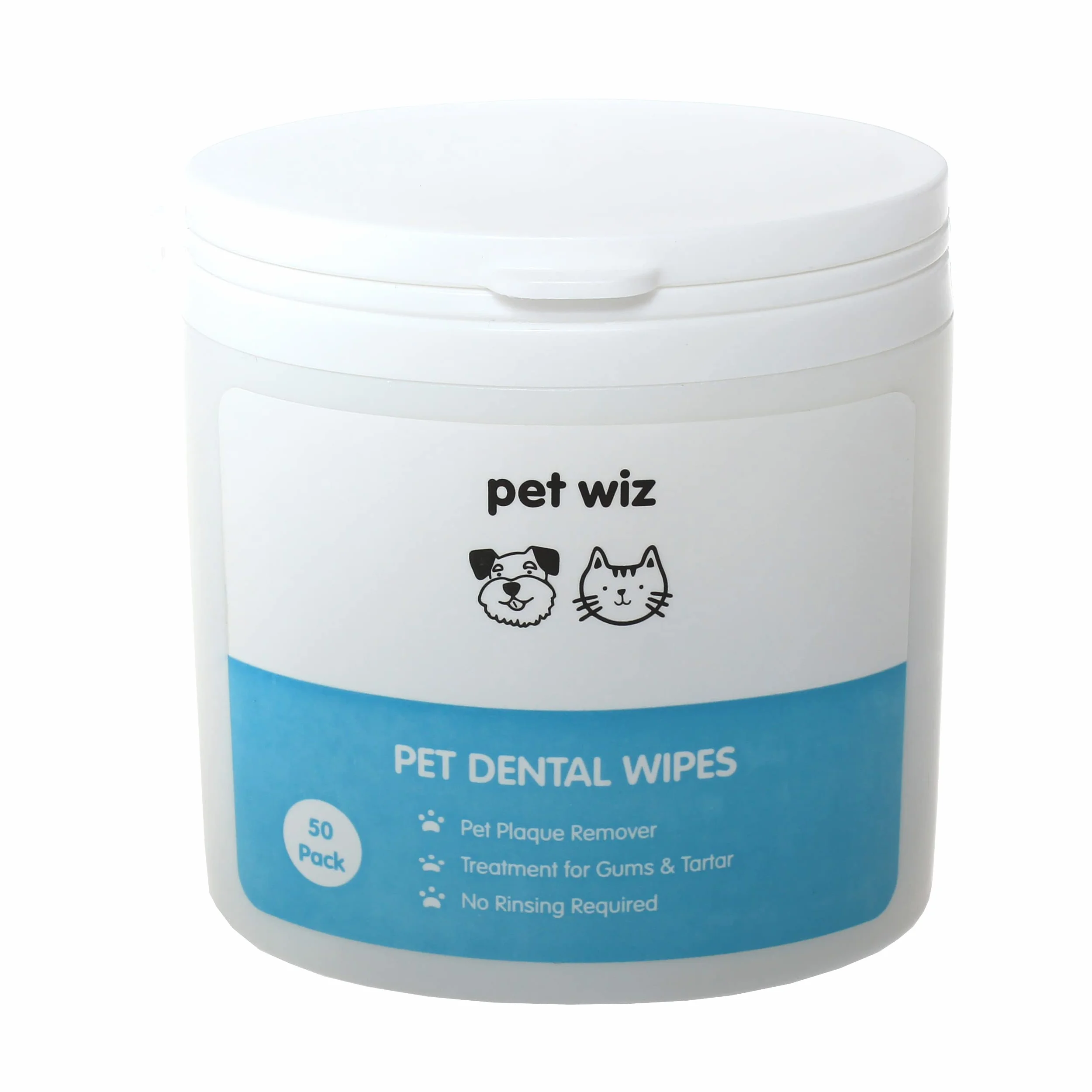 Toallitas dentales para Dedos con Aceite de Menta Verde para Perros y Gatos. Elimina la Placa y el sarro, cuida Las encías y no Requiere Enjuague.