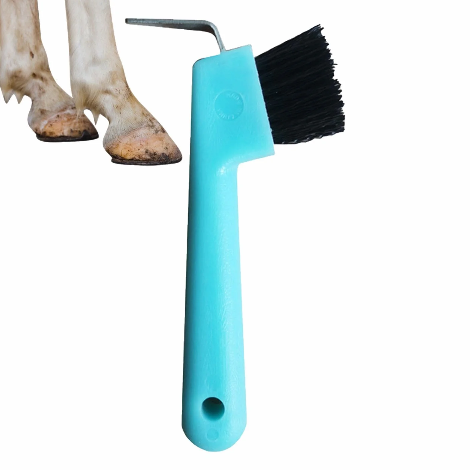 Selección De Pezuñas De Caballo - Cepillos Y Pulidor De Pezuñas De Caballo 2 En 1 | Púa De Pezuña Colorida Con Mango Ergonómico Para Suministros De Limpieza Y Aseo De Caballos Para Niños Y Niñas