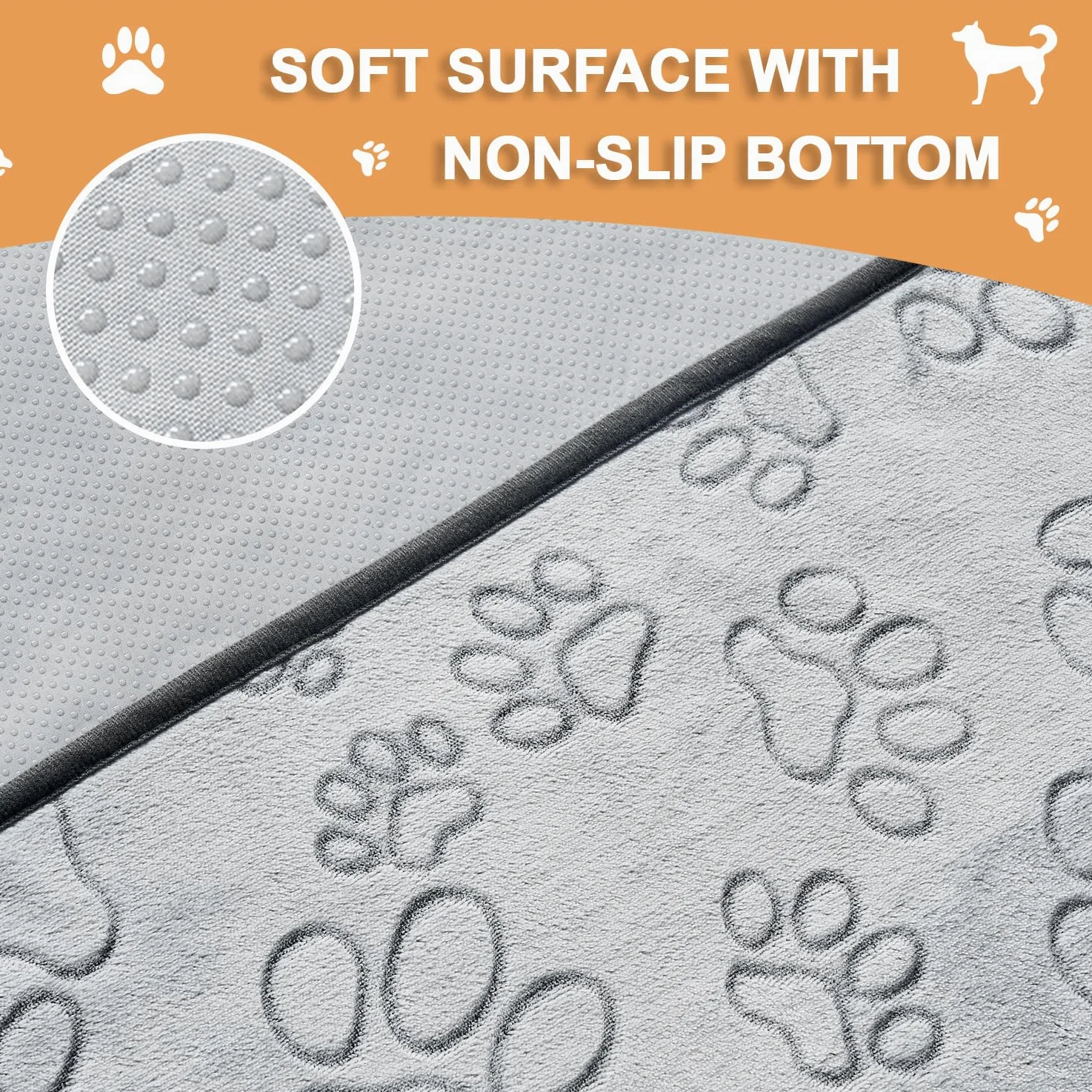 Qeils Almohadillas reutilizables para cachorros, 34 x 36 pulgadas, paquete de 4 almohadillas lavables para orina para perros, almohadilla antideslizante impermeable, absorbente y a prueba de fugas