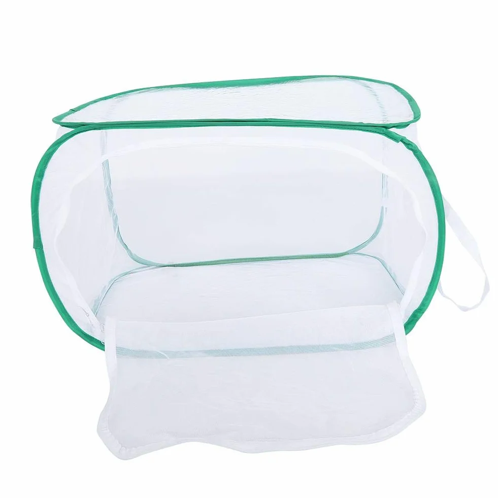 Hábitat portátil de Caterpillar, Jaula de hábitat de Insectos y Mariposas, Jaula de cría Duradera y Grande Jaula de cría ventilada, para Cultivar Insectos en el Patio(40 * 40 * 60cm)