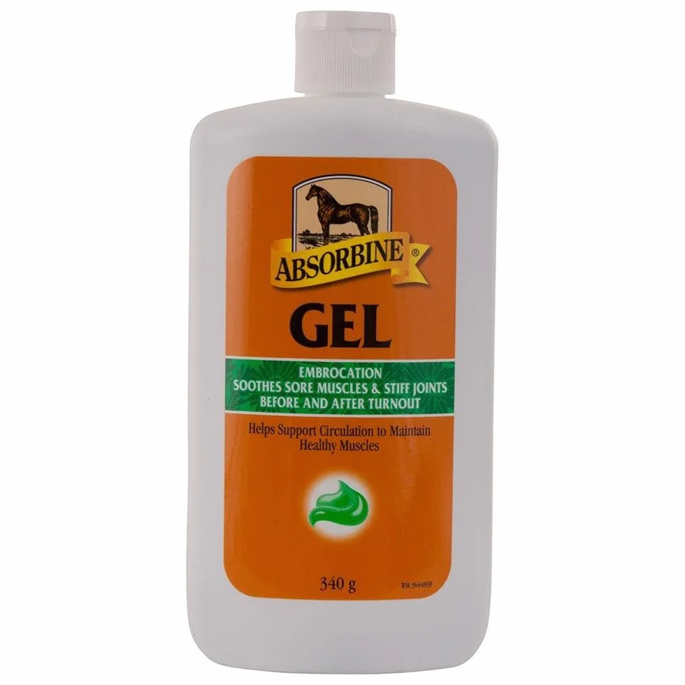 Absorbine GEL embrocación 340g. Gel LINIMENTO -caballo, perro ,mascota,animal