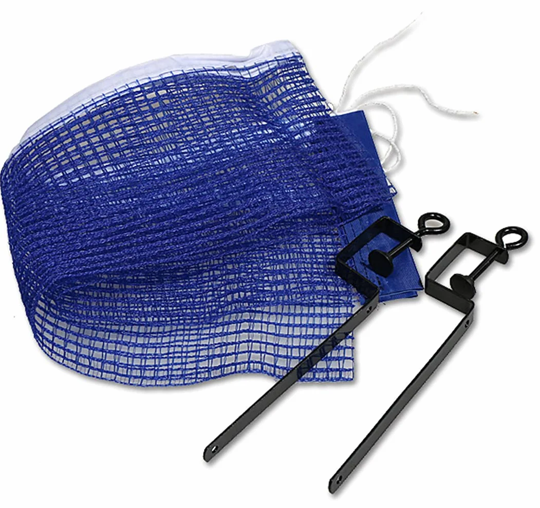 Ncheli Red de Tenis de Mesa Portátil – Kit Ping Pong Extensible 180cm – Soporte Metálico Universal – Azul