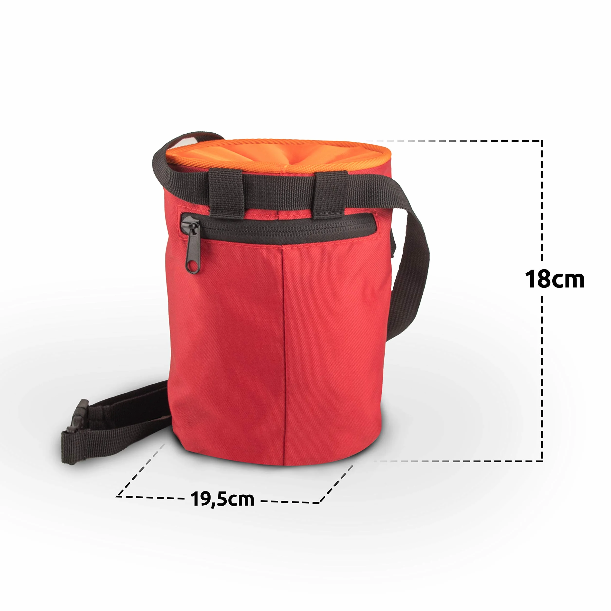 Bolsa de magnesio para Escalada en Bloque y Tradicional con Bolsillo Cremallera