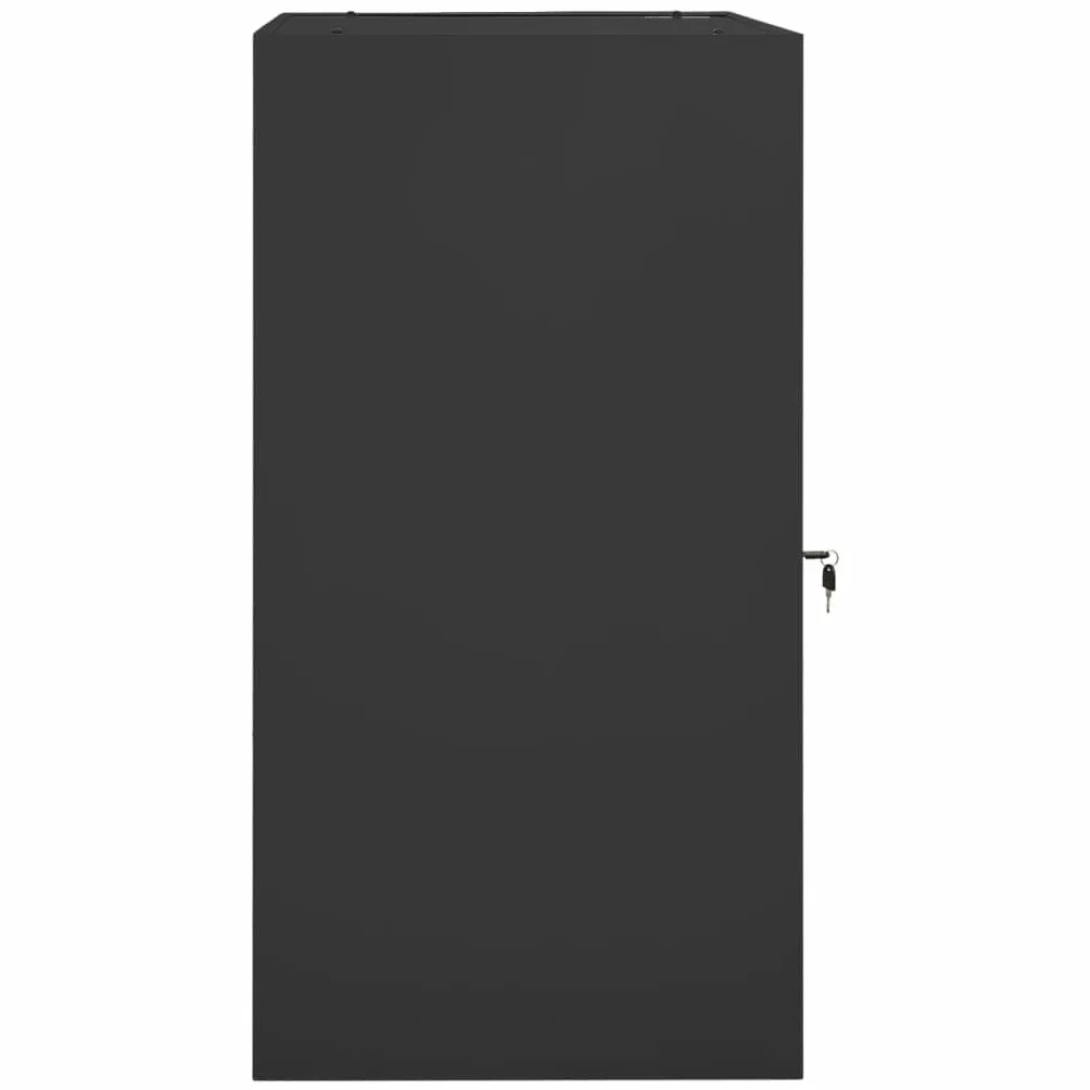 vidaXL Armario para Sillas de Montar Monturas con Estante Casillero Equipo de Hípica Cuarto de Arreos Almacenaje Acero Gris Antracita 53x53x105 cm