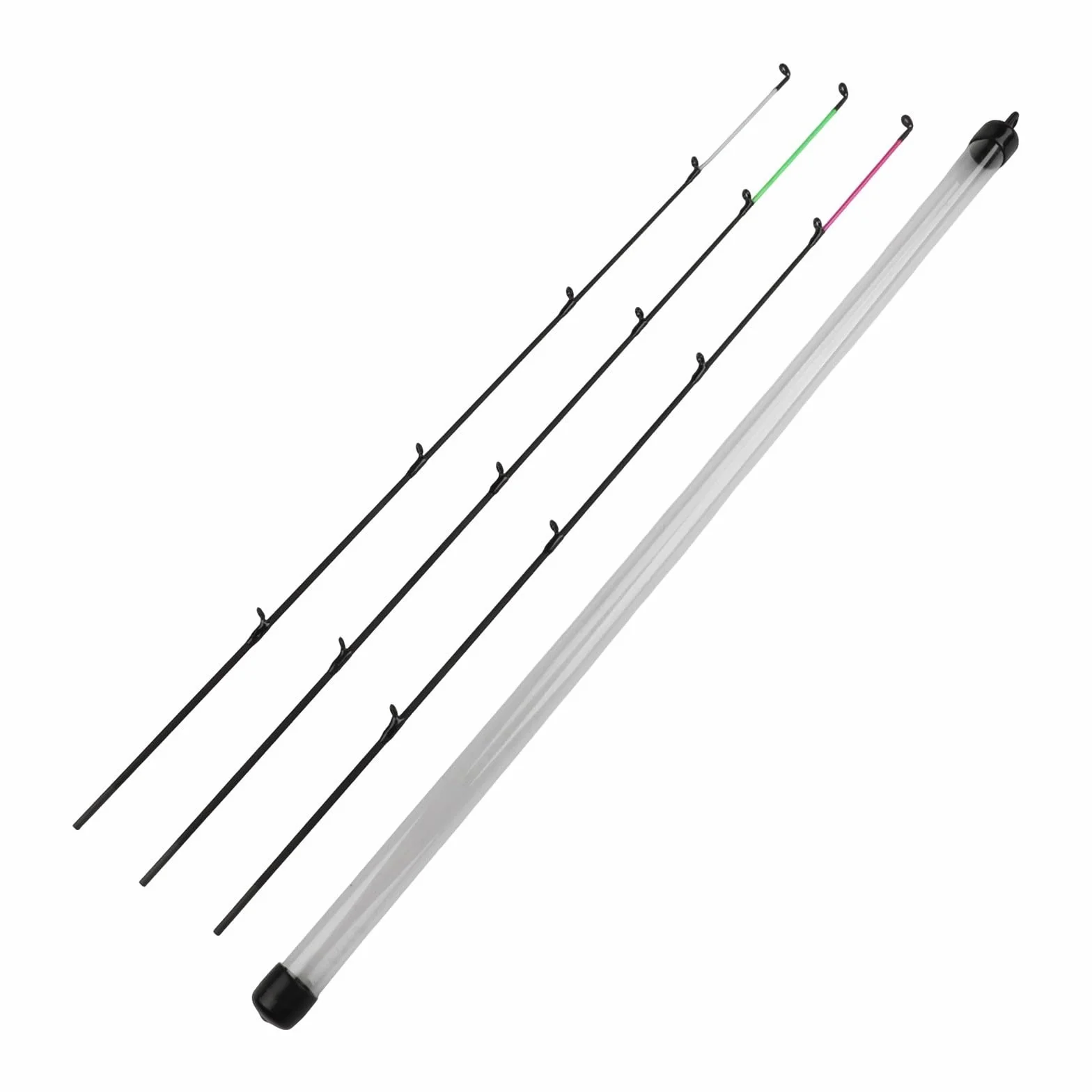 Puntas de repuesto de fibra de vidrio para pesca de carpa, secciones superiores extra duras de acción rápida, juego de puntas de carcaj