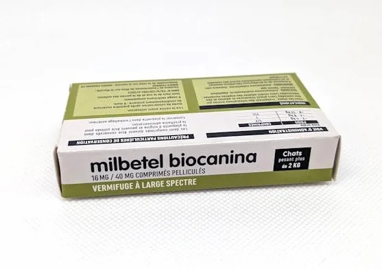 BIOCANINA Milbetel para gatos de más de 2 kg, 2 tabletas antiparasitarias
