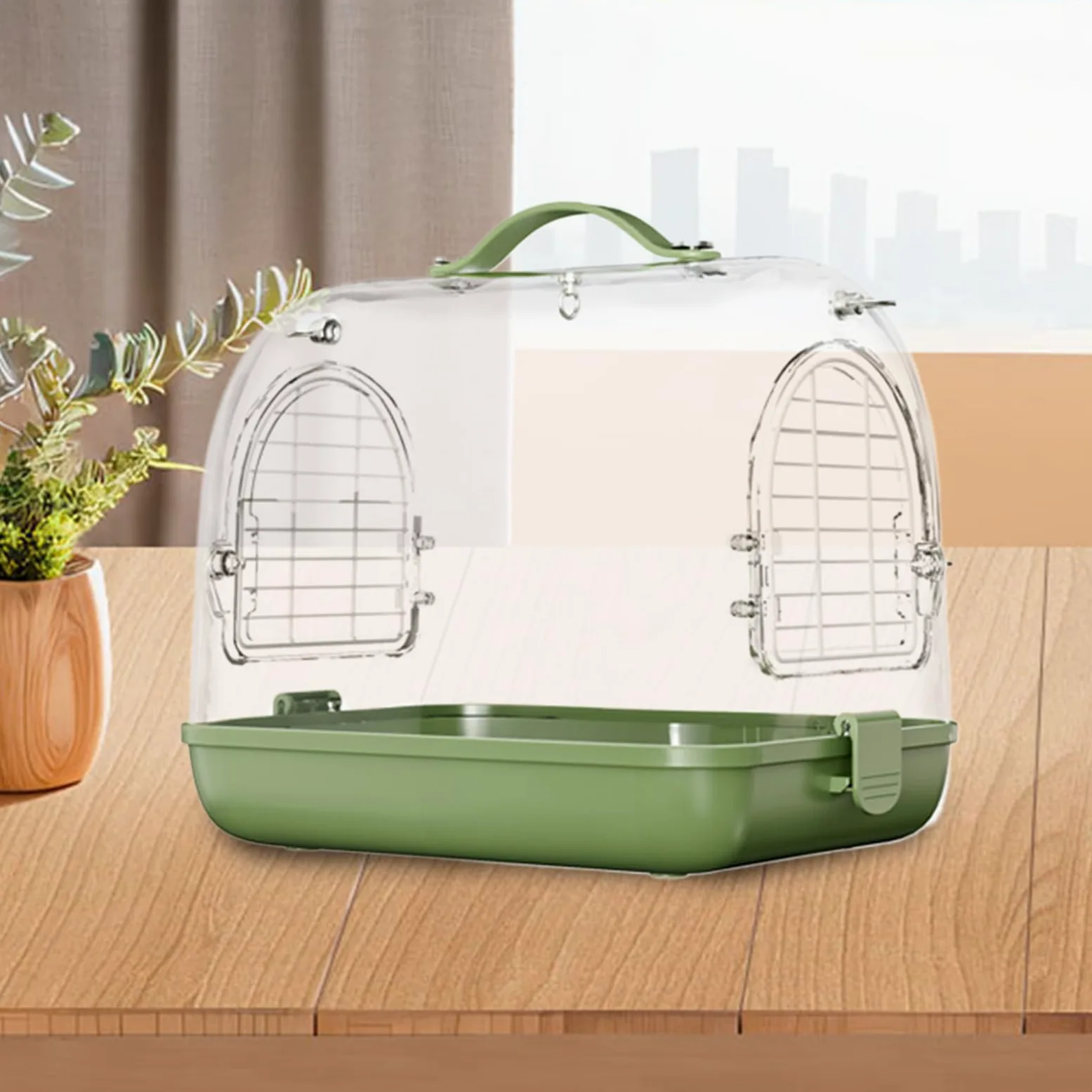 Jaula de viaje de aves, jaula de aves de viaje CAGA PORTABLE DE IMPARACIÓN | Hámster que transporta suministros, accesorios de viaje de cacatúa, bolsa de viaje de mascotas