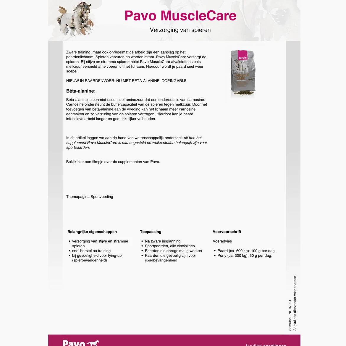 Pavo Músculo Cuidado 3Kg