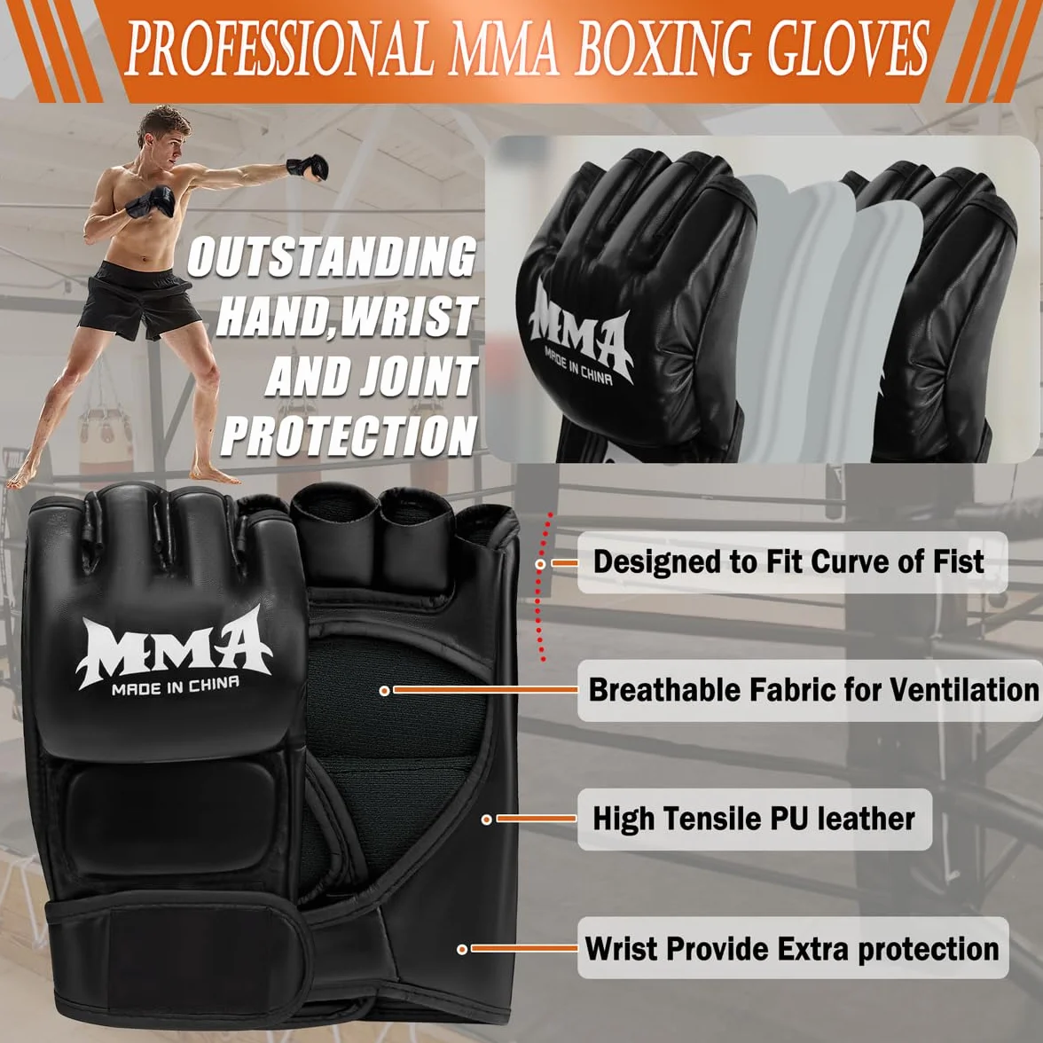 Saco de Boxeo de pie 180cm con Guantes y Bomba de Aire Eléctrica para Entrenamiento MMA Muay Thai