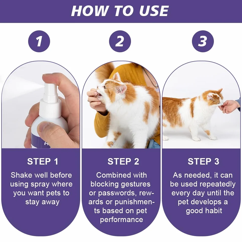 Aomig Spray Arañazos Gatos, 200ml Spray Repelente para Gatos, Spray Arañazos Gatos y Gatitos para Proteger Sofá y Muebles, Ideal para Uso Indoor y Outdoor