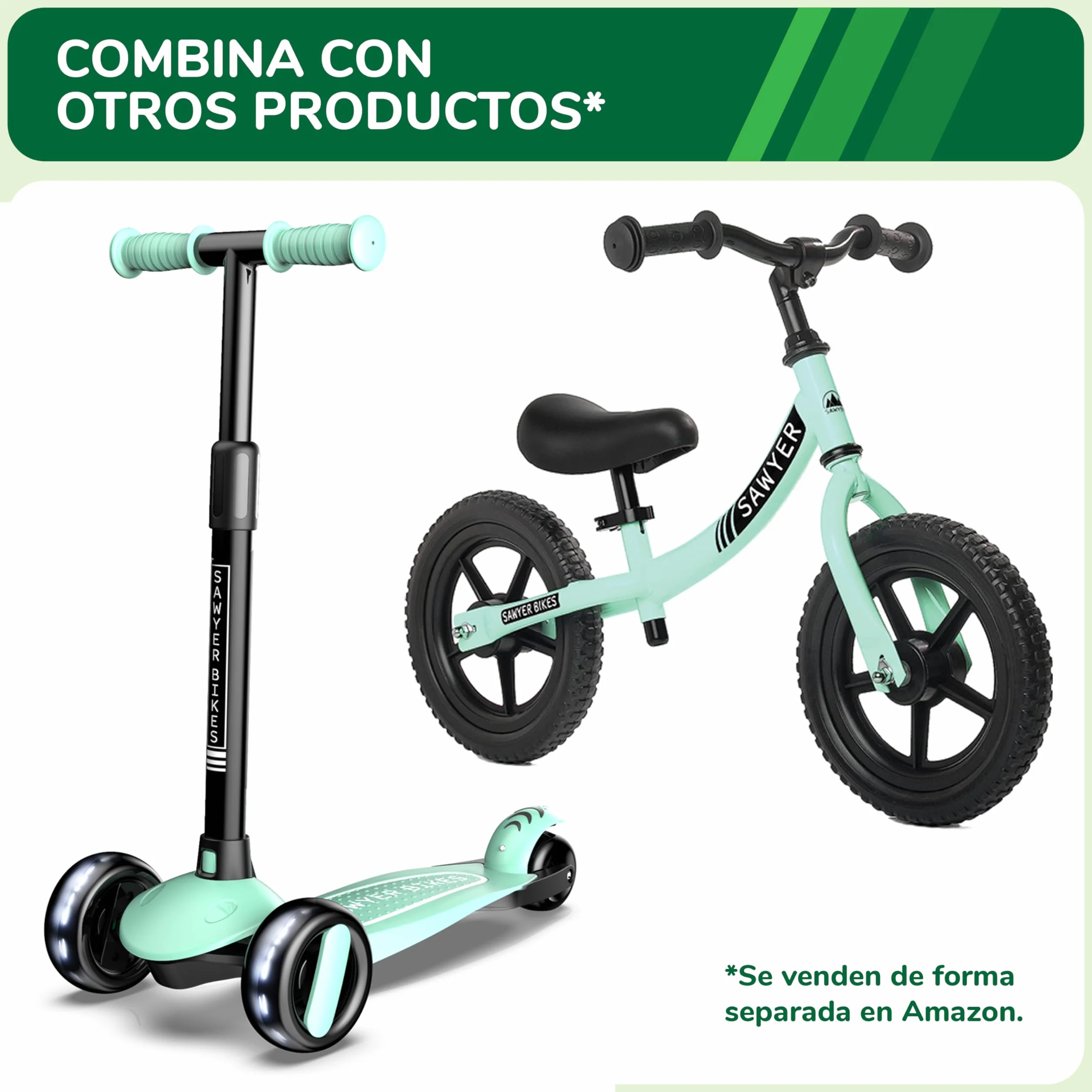 Sawyer Bikes Casco Infantil Ajustable Niños 2-10 Años