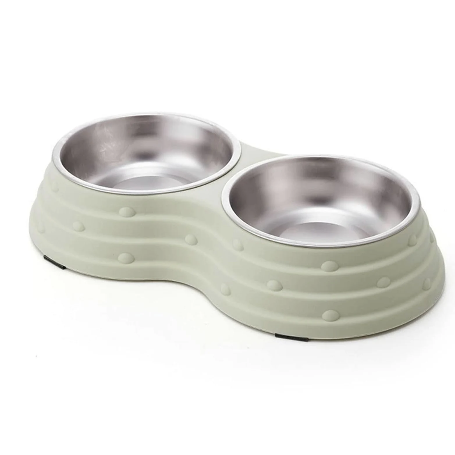 Cuencos Dobles extraíbles de Acero Inoxidable for Comida y Agua, con Base Antideslizante, for Perros Gatos pequeños