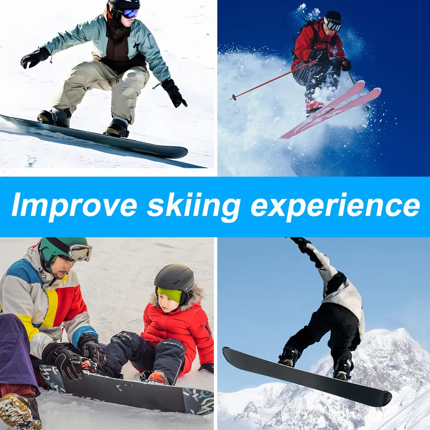 PEUTIER 2 Piezas Raspador de Cera para Esquí, 23x5,7cm, Plástico, Removedor para Snowboard