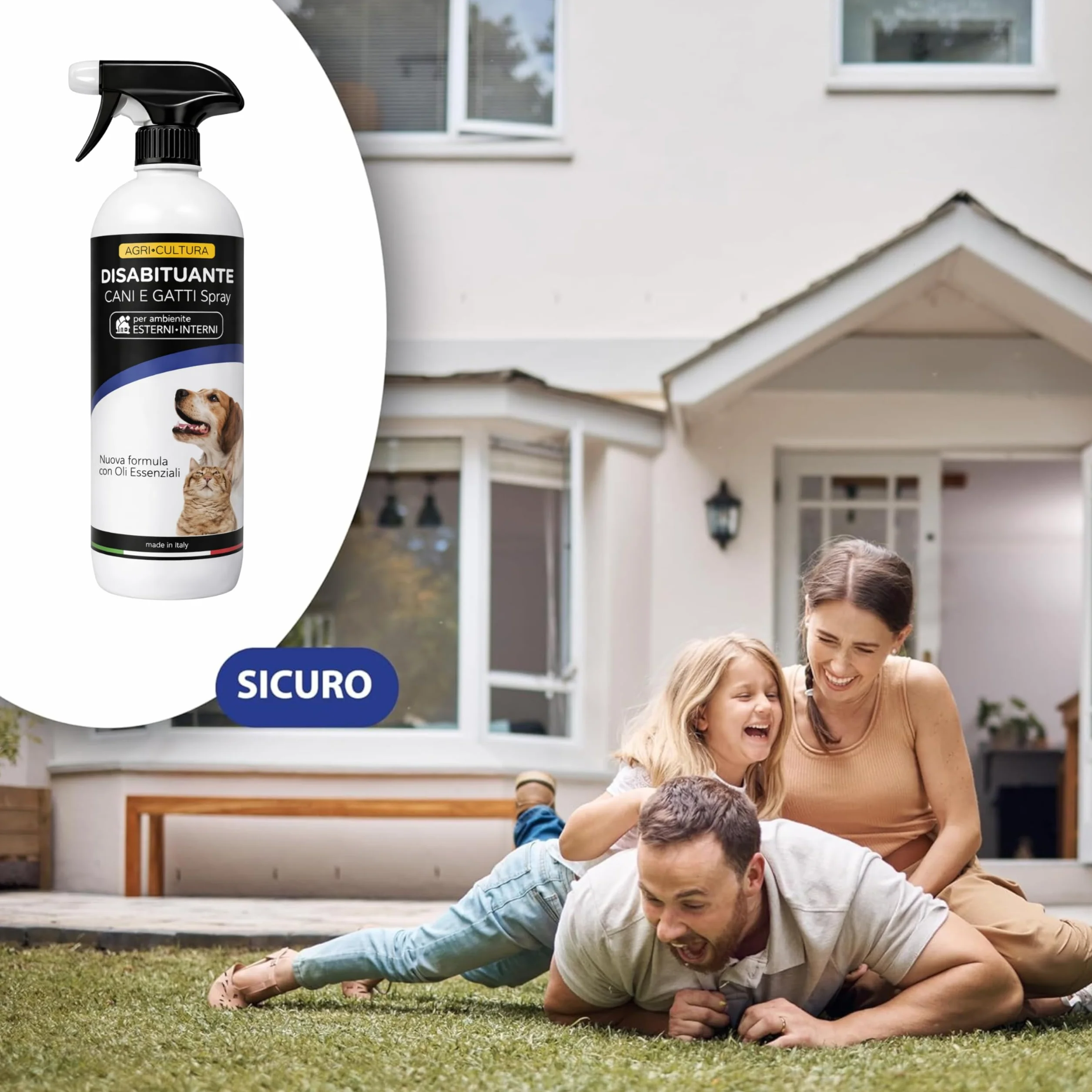 AGRI-CULTURA® | Ahuyentador para perros y gatos 1L antiorina | Repelente para perros y gatos antiorina listo para usar | Barrera natural para desacostumbrar a perros y gatos en casa y jardín.