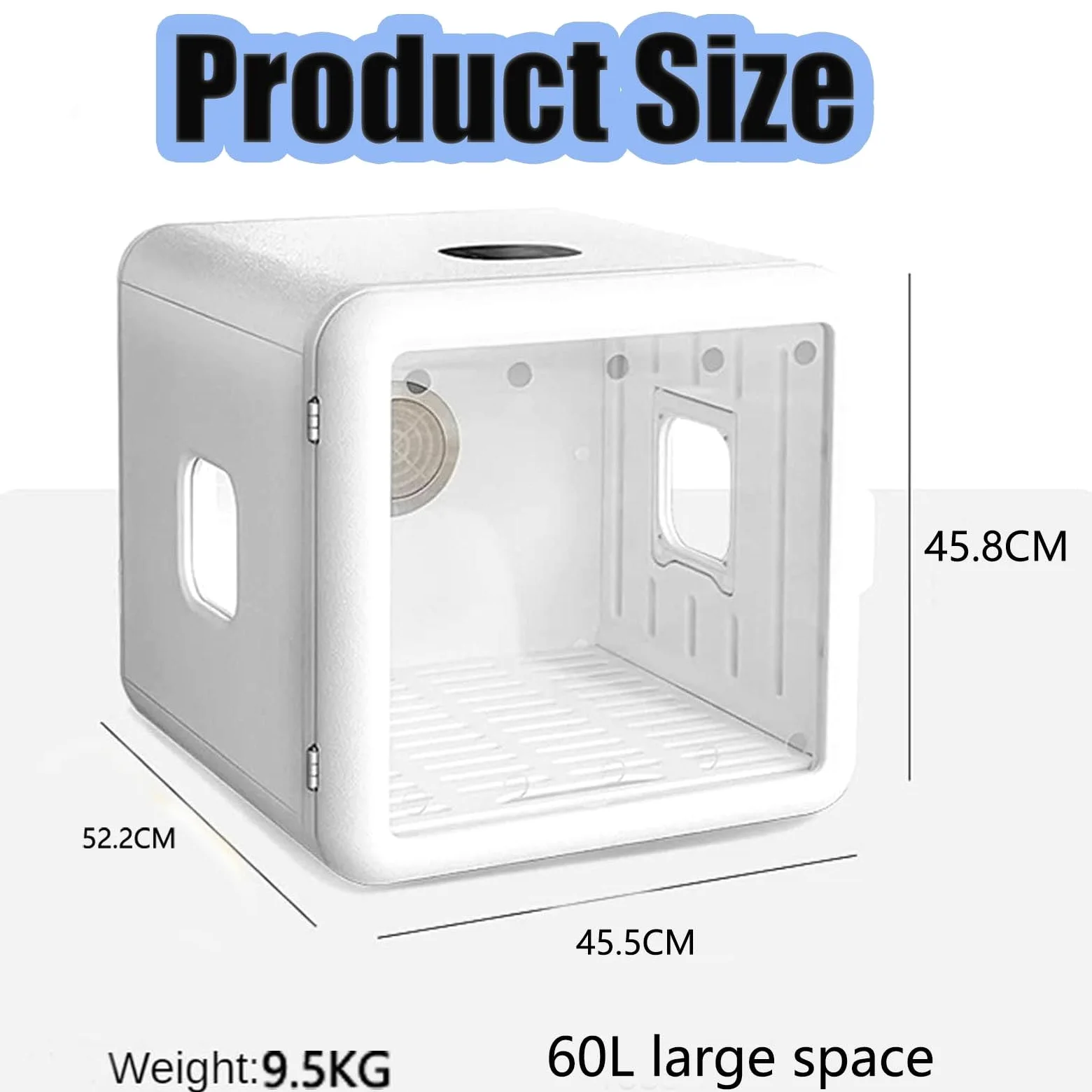 Secador automático para Mascotas para Gatos y Perros pequeños, Caja Secadora para Mascotas Ultra silenciosa con Control de Temperatura y Tiempo Ajustable