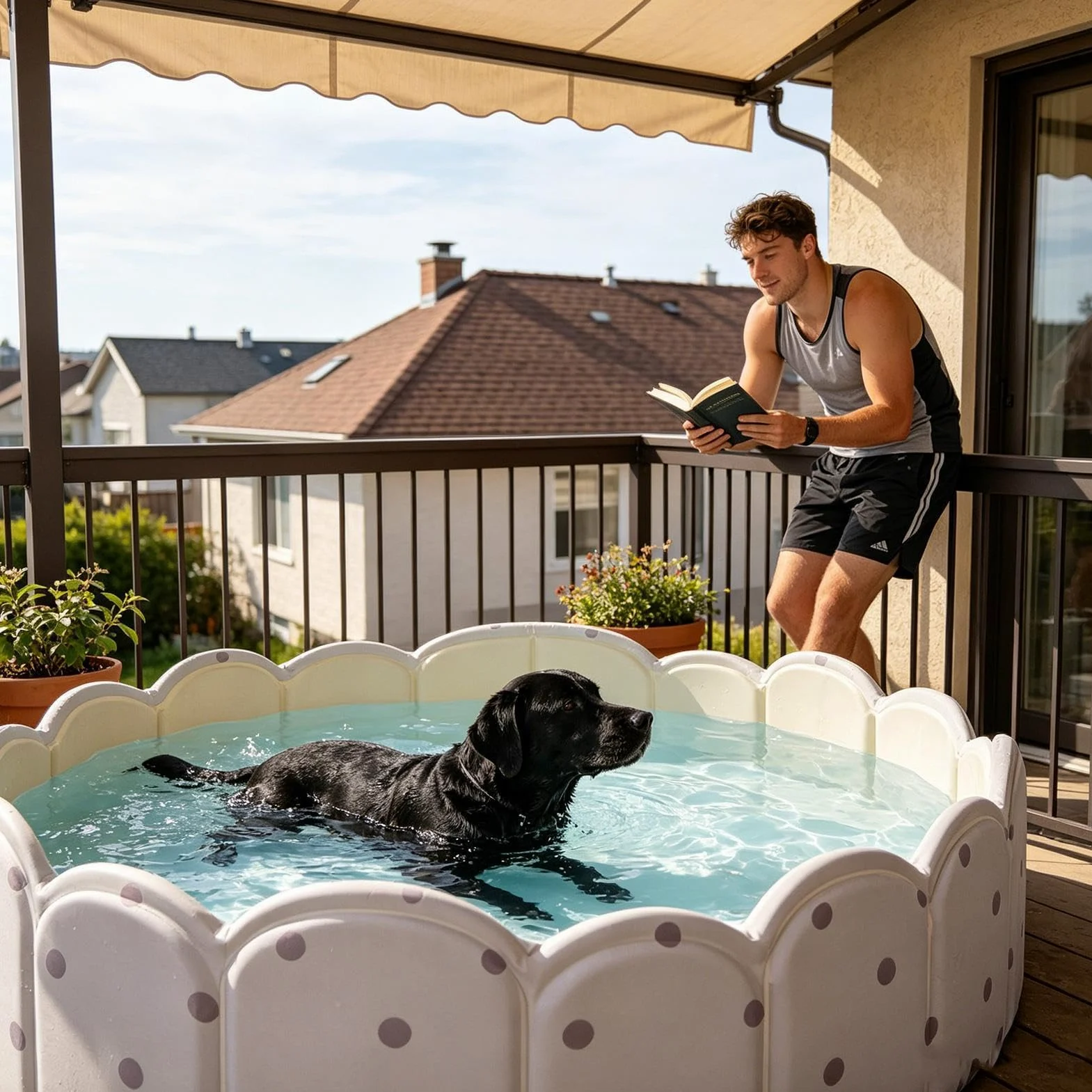 Plegable Piscina para Perros Bañera Plegable Reforzada No Inflable | Piscina Plegable para Mascotas Niños Playa Jardín Exterior Interior Verano Viaje Parque Juego
