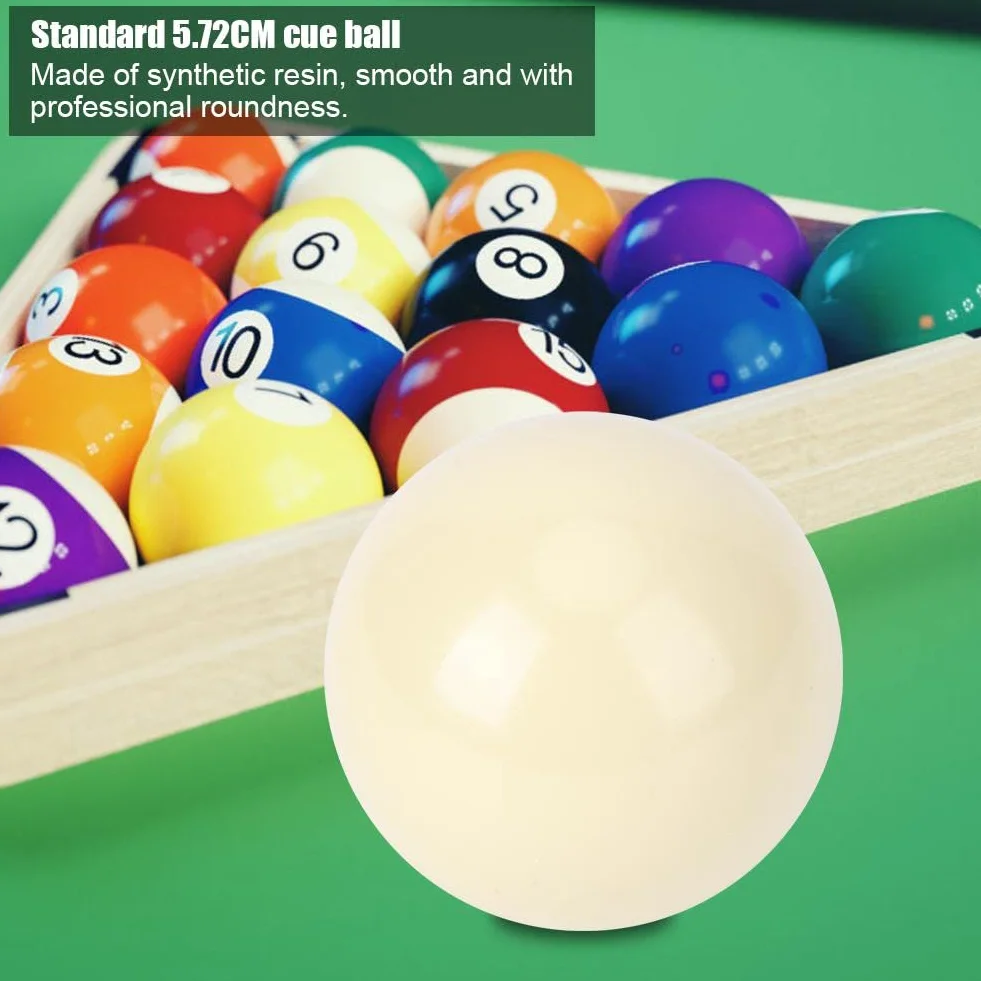 Bolas de billar blancas 5,72 cm - Pack de 2