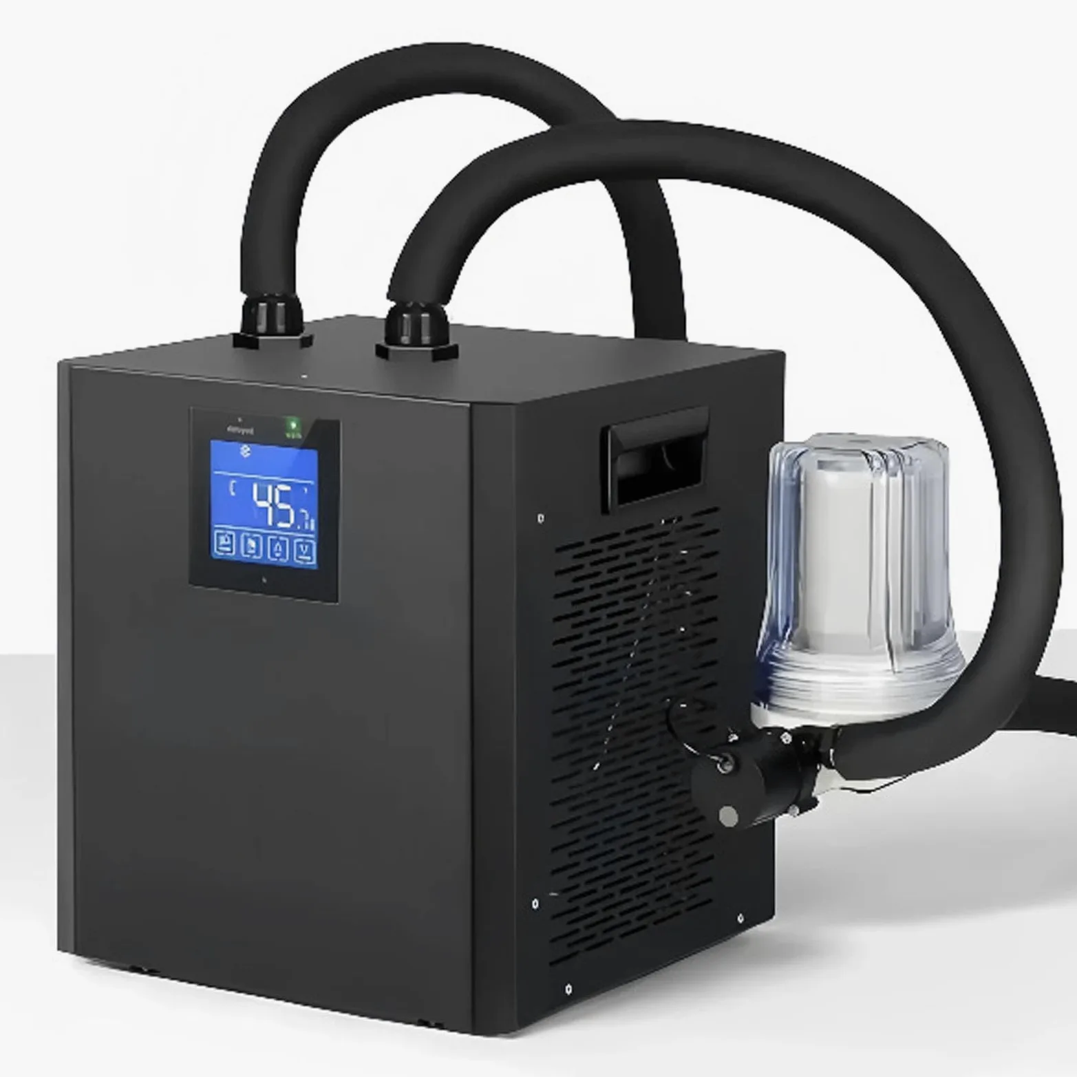 Inframadora de Agua de Bañera de 1/3 Caballos de Fuerza con Control Remoto de Pantalla Táctil LCD, Refrigeración Rápida Temperatura de bajo Ruido Ajustable de Enfriamiento (EU